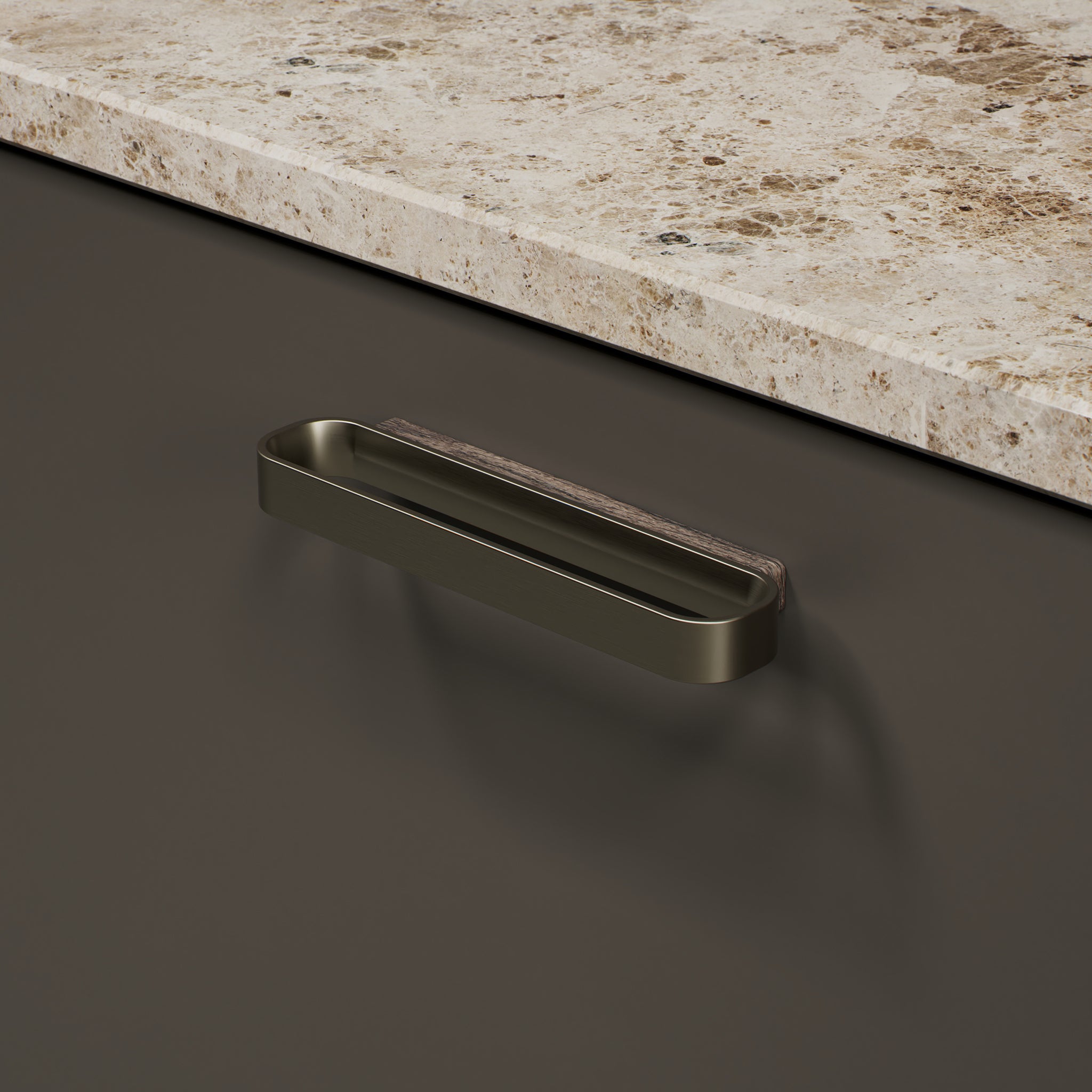 Handle Race | 6.4cm / 12.8cm | Dark Stained Oak