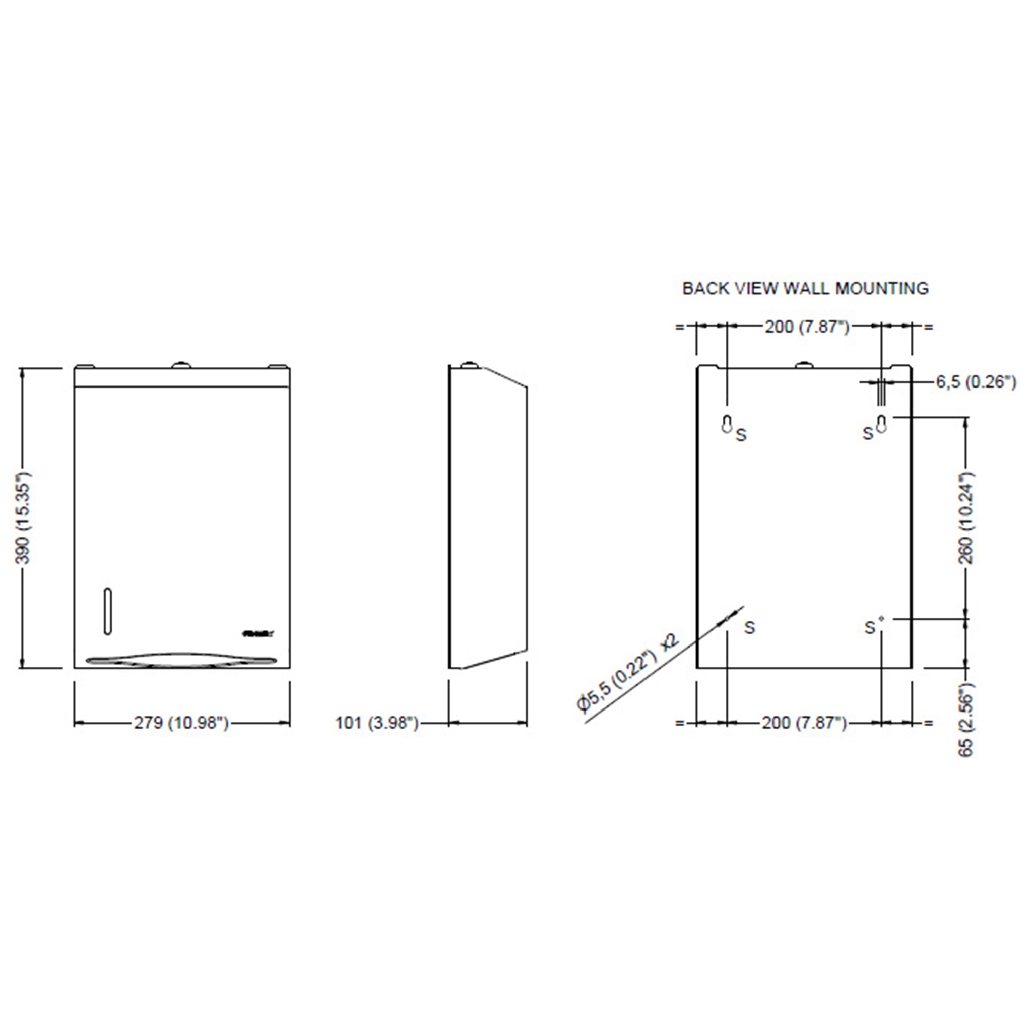 Paper Towel Dispenser Stay | Large | 40cm