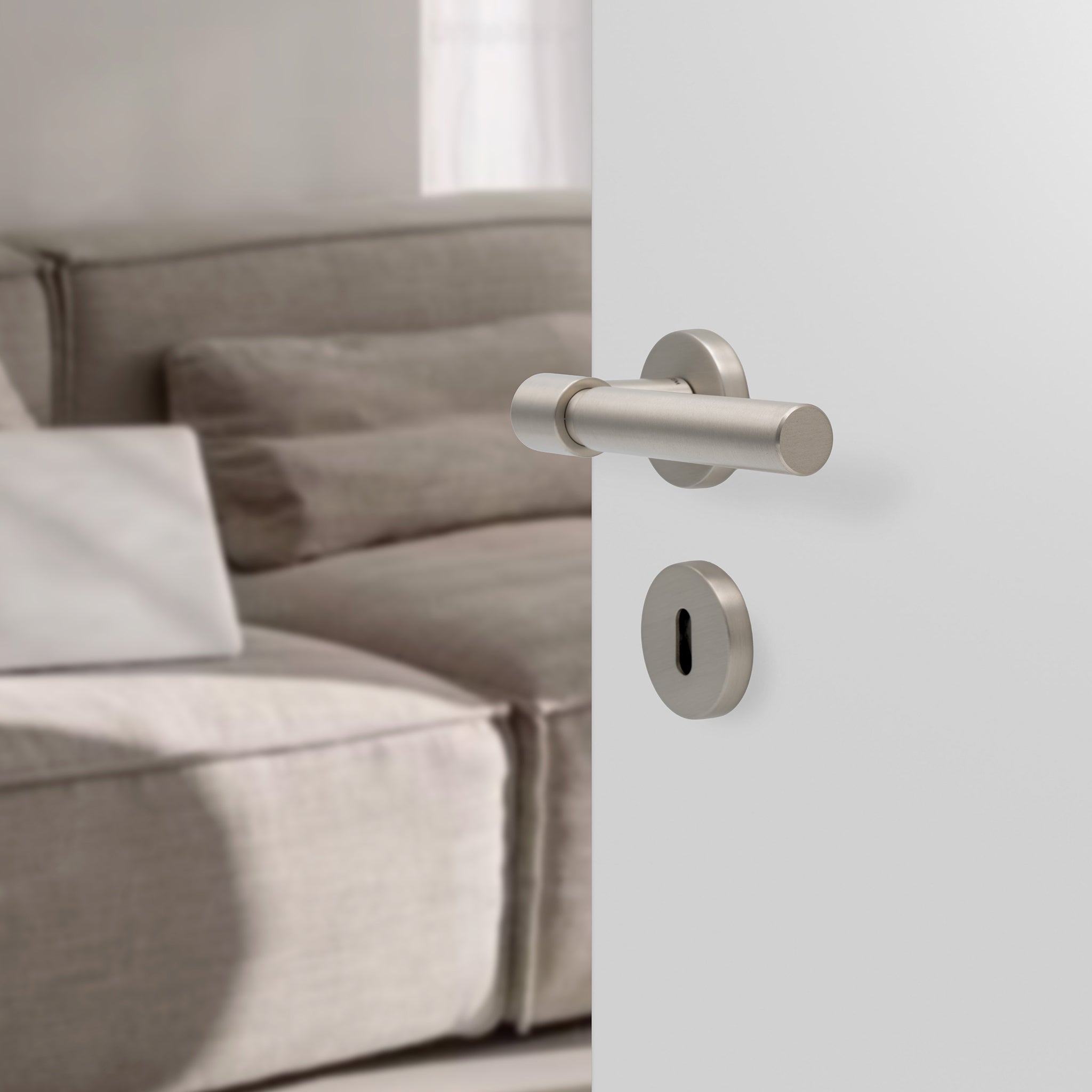Sprung Door Handle Set | Helix 200 | Plain