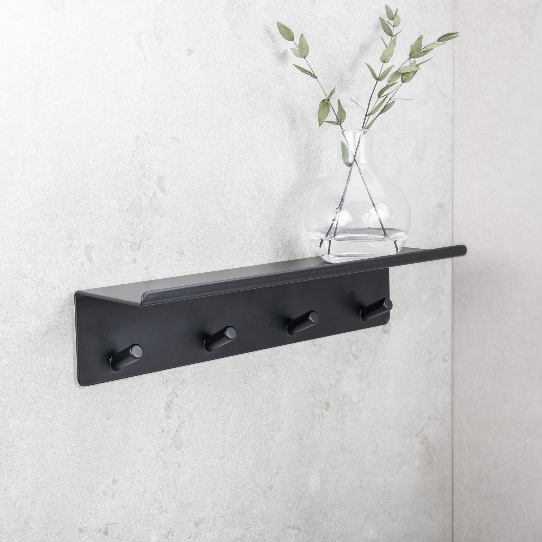 Bathroom Hook Shelf | Base | 30cm