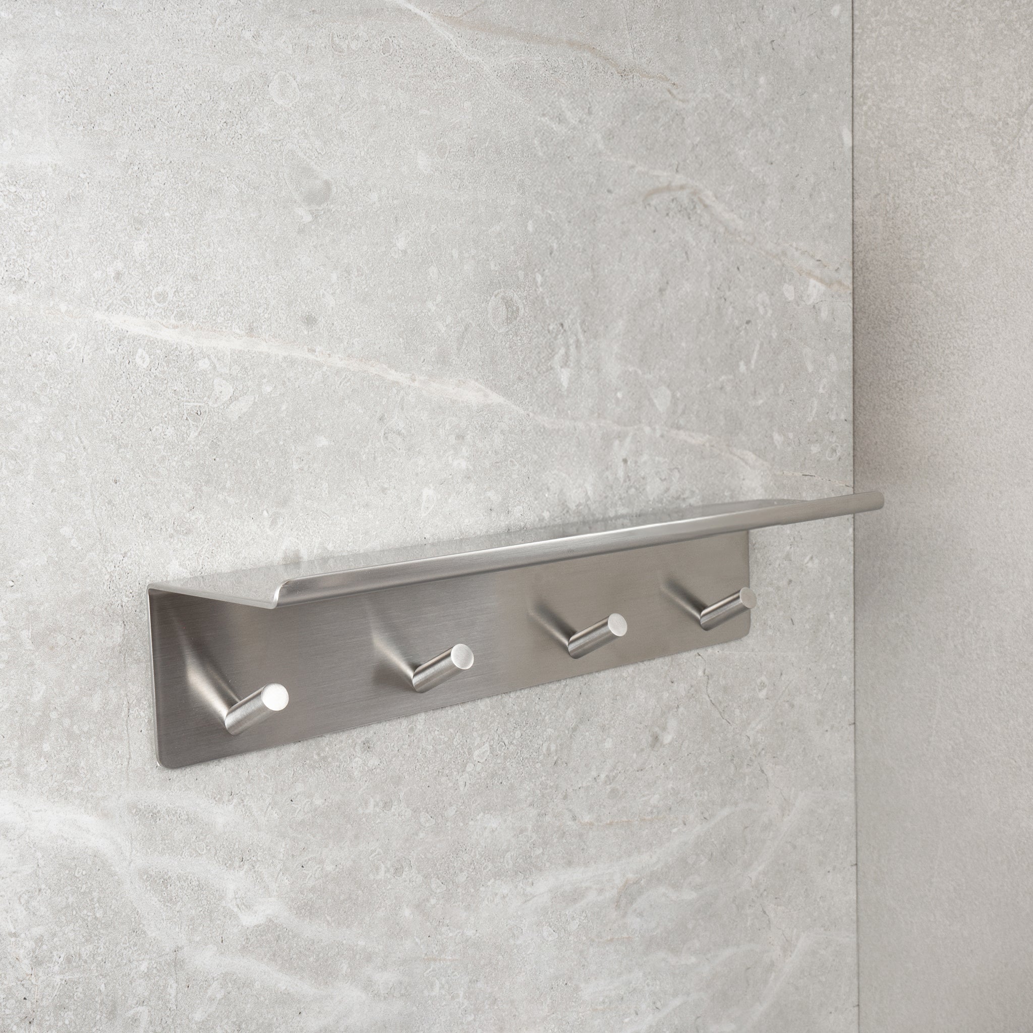 Bathroom Hook Shelf | Base | 30cm
