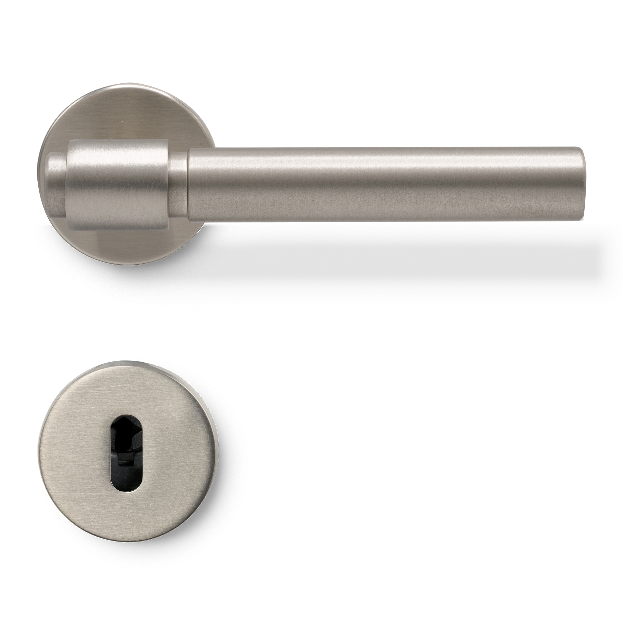 Sprung Door Handle Set | Helix 200 | Plain
