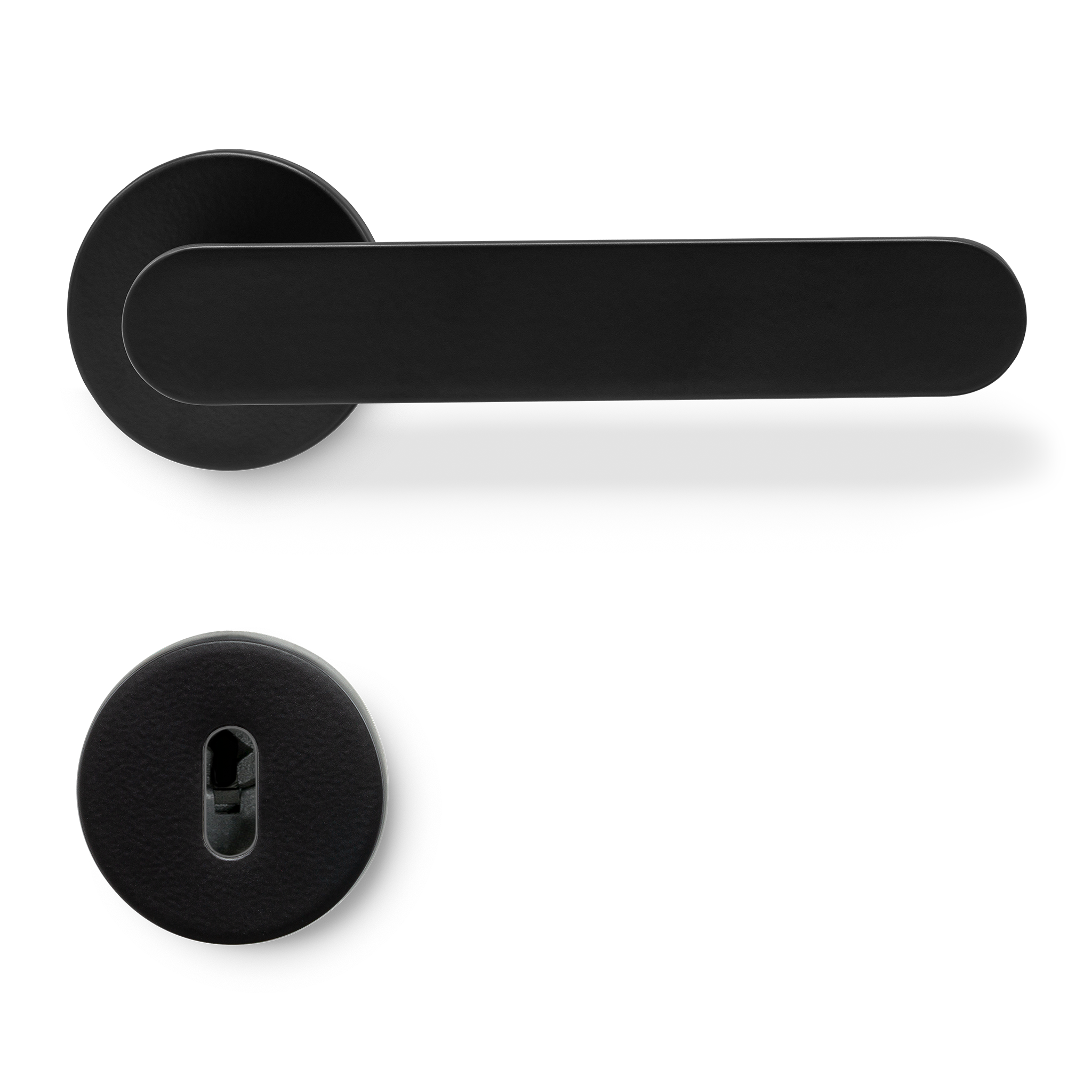 Sprung Door Handle Set | Vibe | Plain