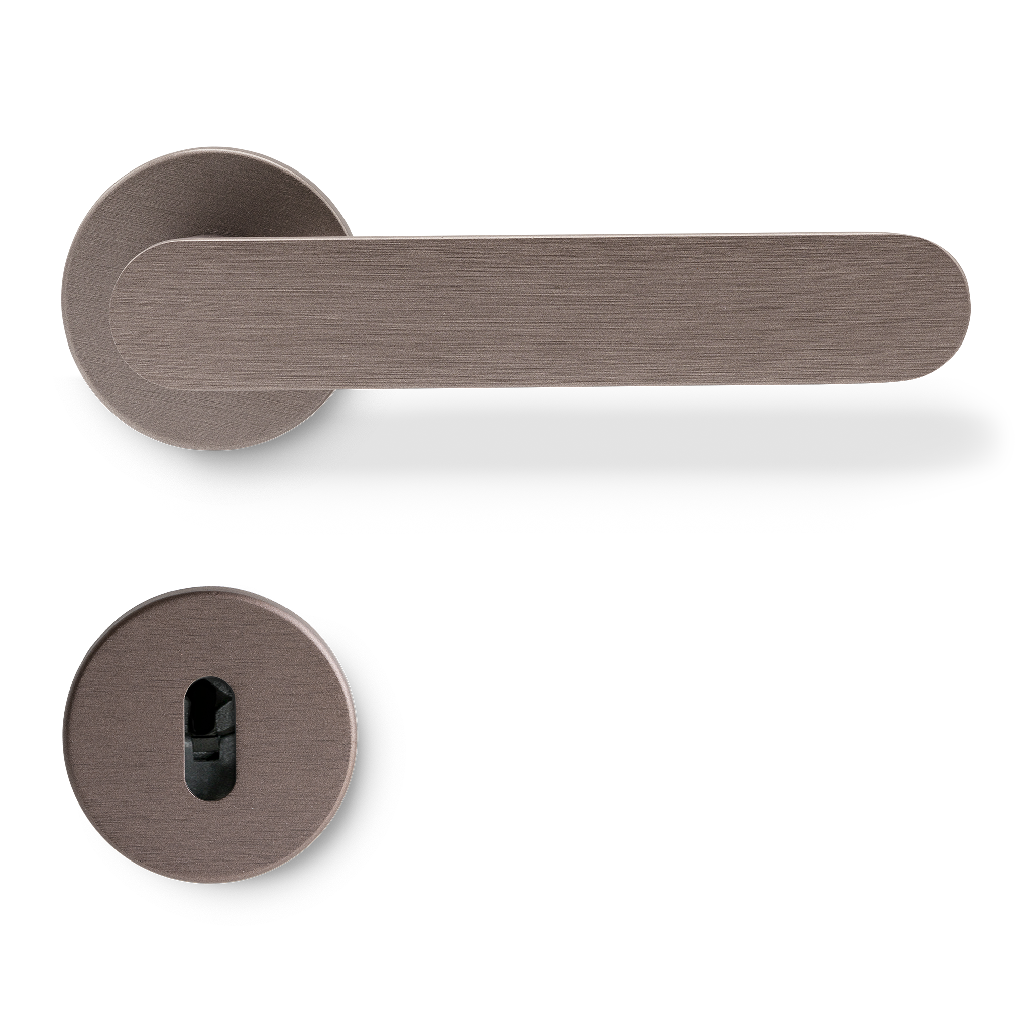 Sprung Door Handle Set | Vibe | Plain