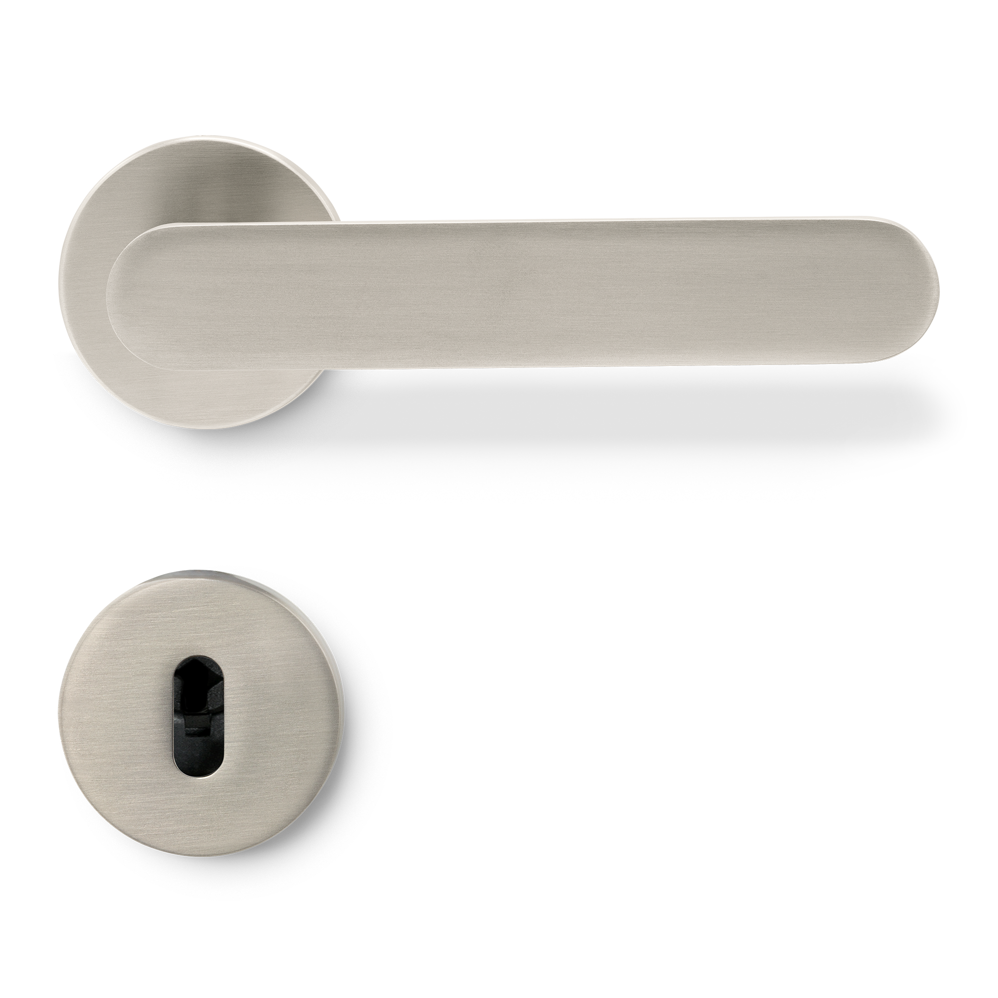 Sprung Door Handle Set | Vibe | Plain