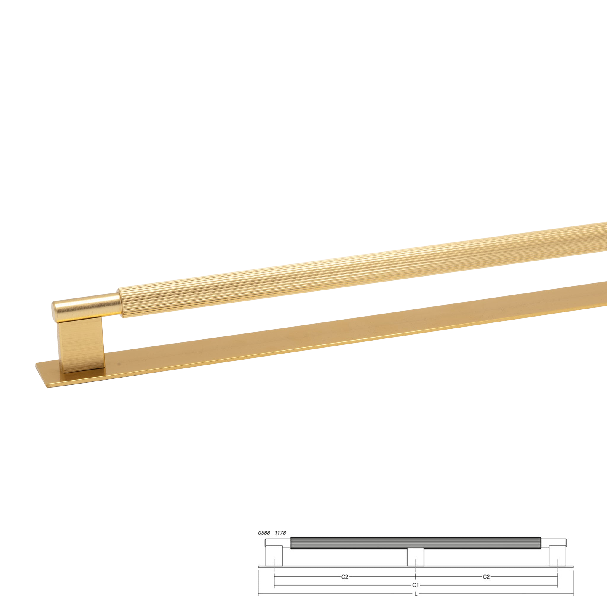 Handle Arpa | Backplate | 122cm
