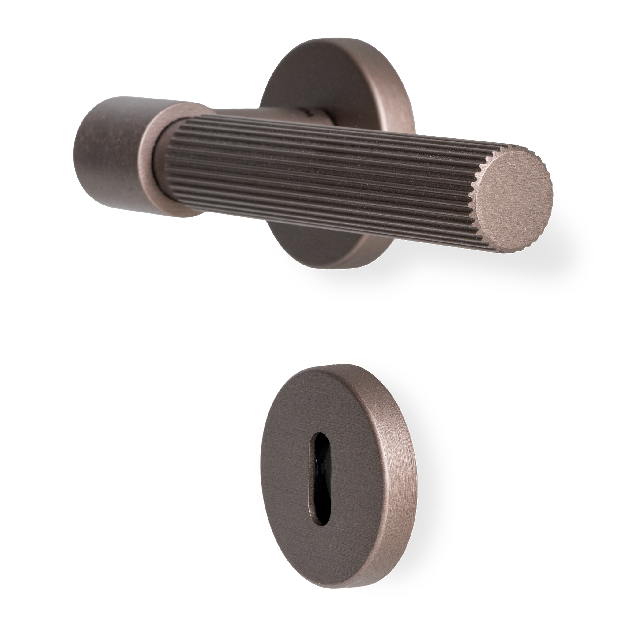 Sprung Door Handle Set | Helix 200 | Stripe