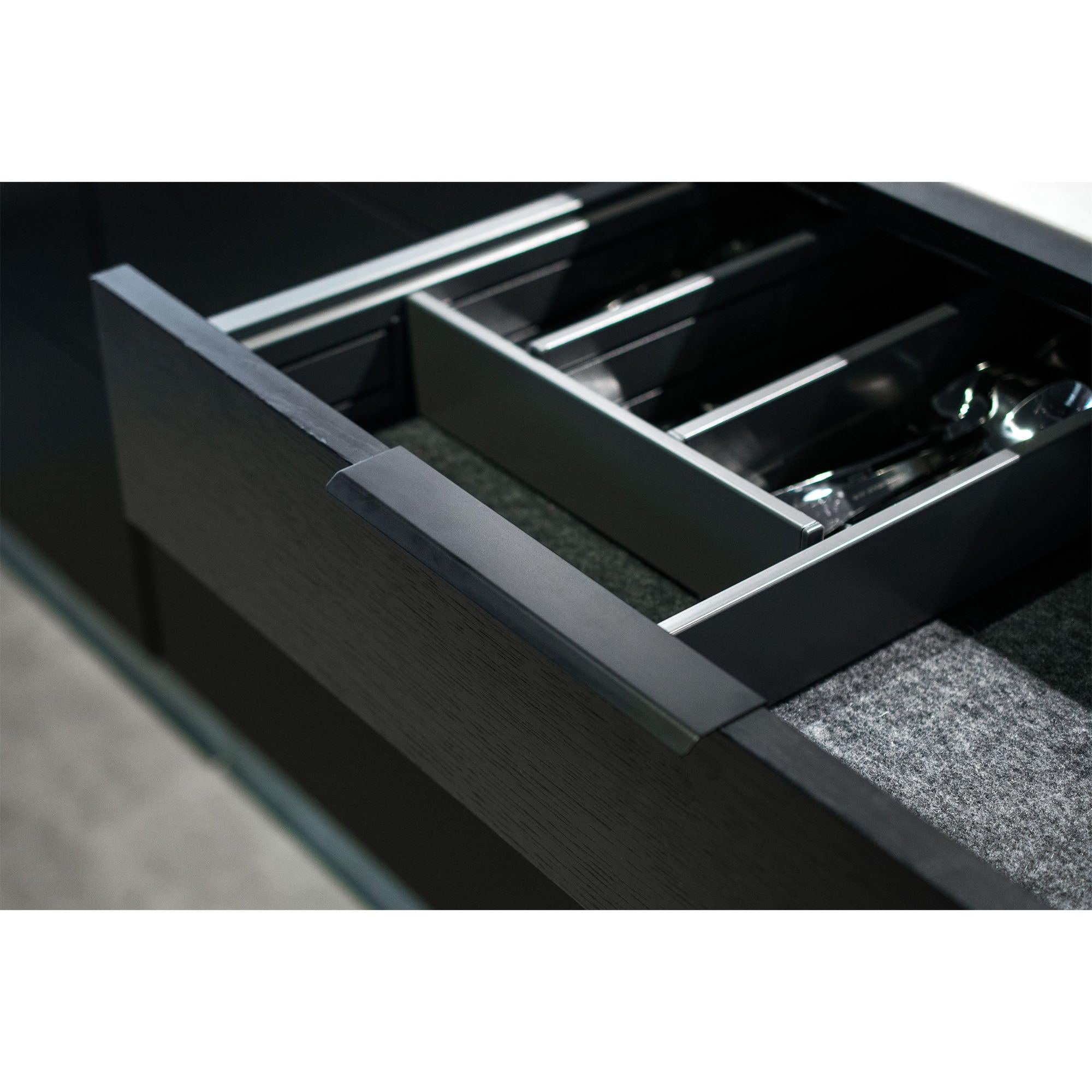 Handle Curve, Matt black, available in different sizes (45/200mm) - Scandi Handles