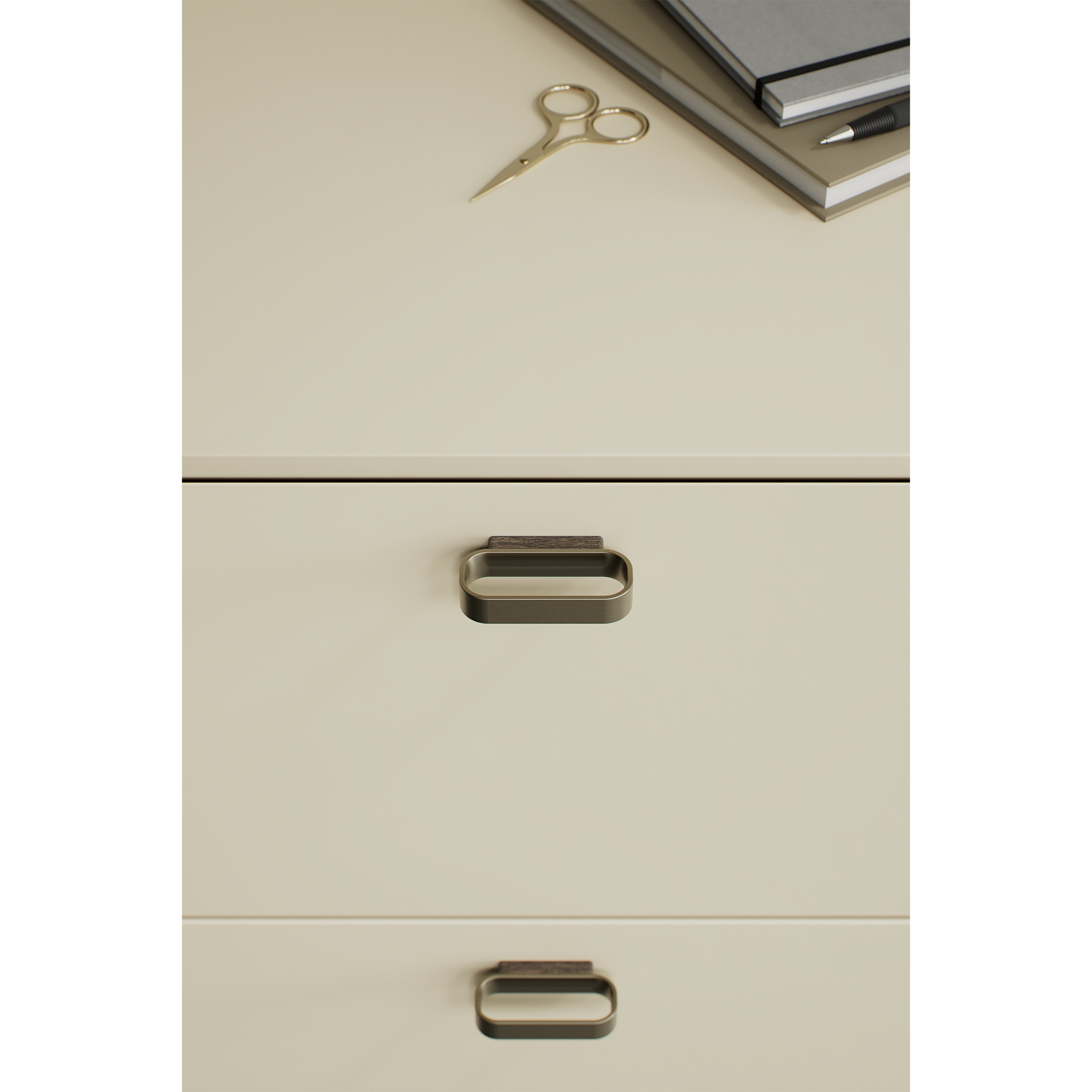 Handle Race | 6.4cm / 12.8cm | Dark Stained Oak