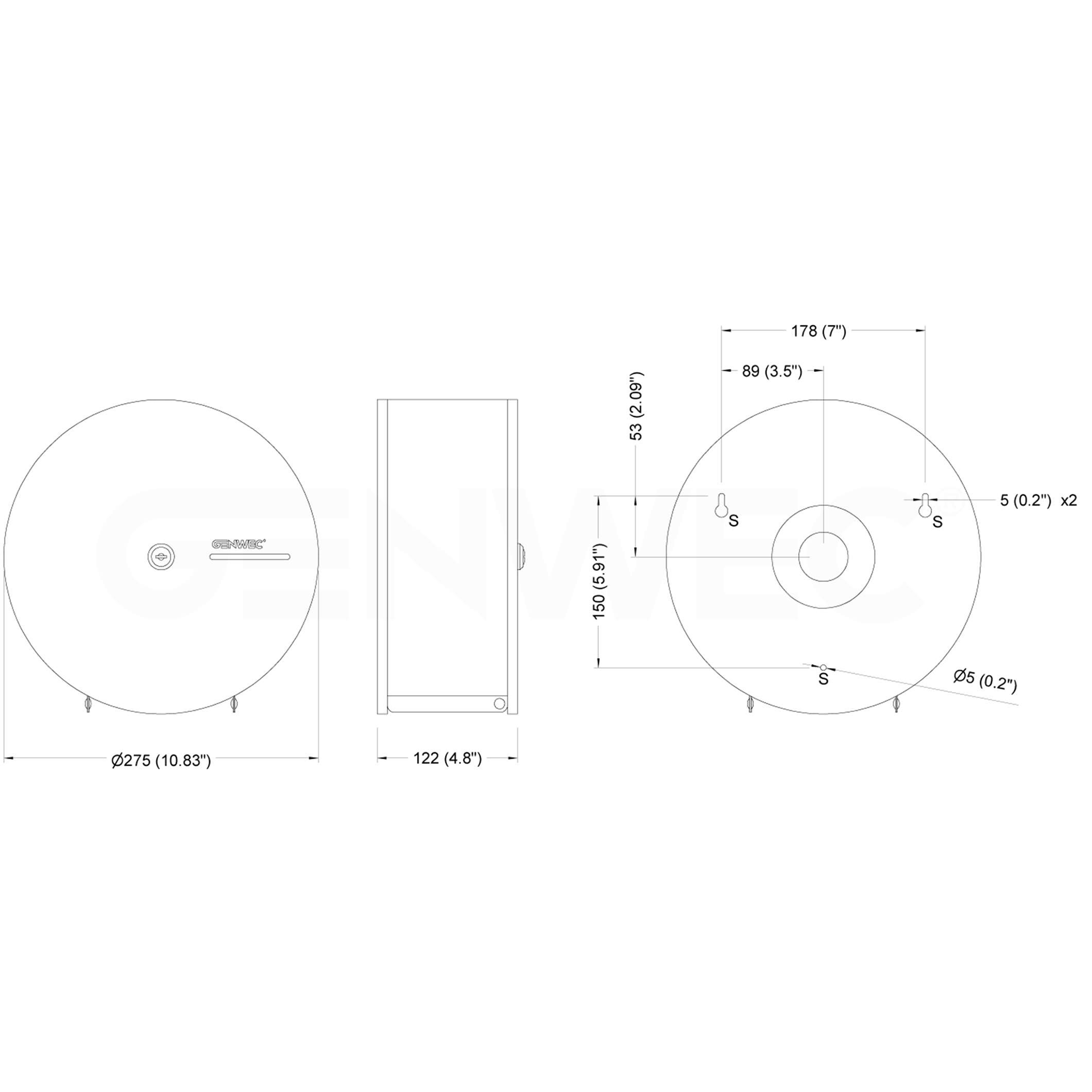 Toilet Paper Dispenser Stay | Jumbo | Ø28.5cm