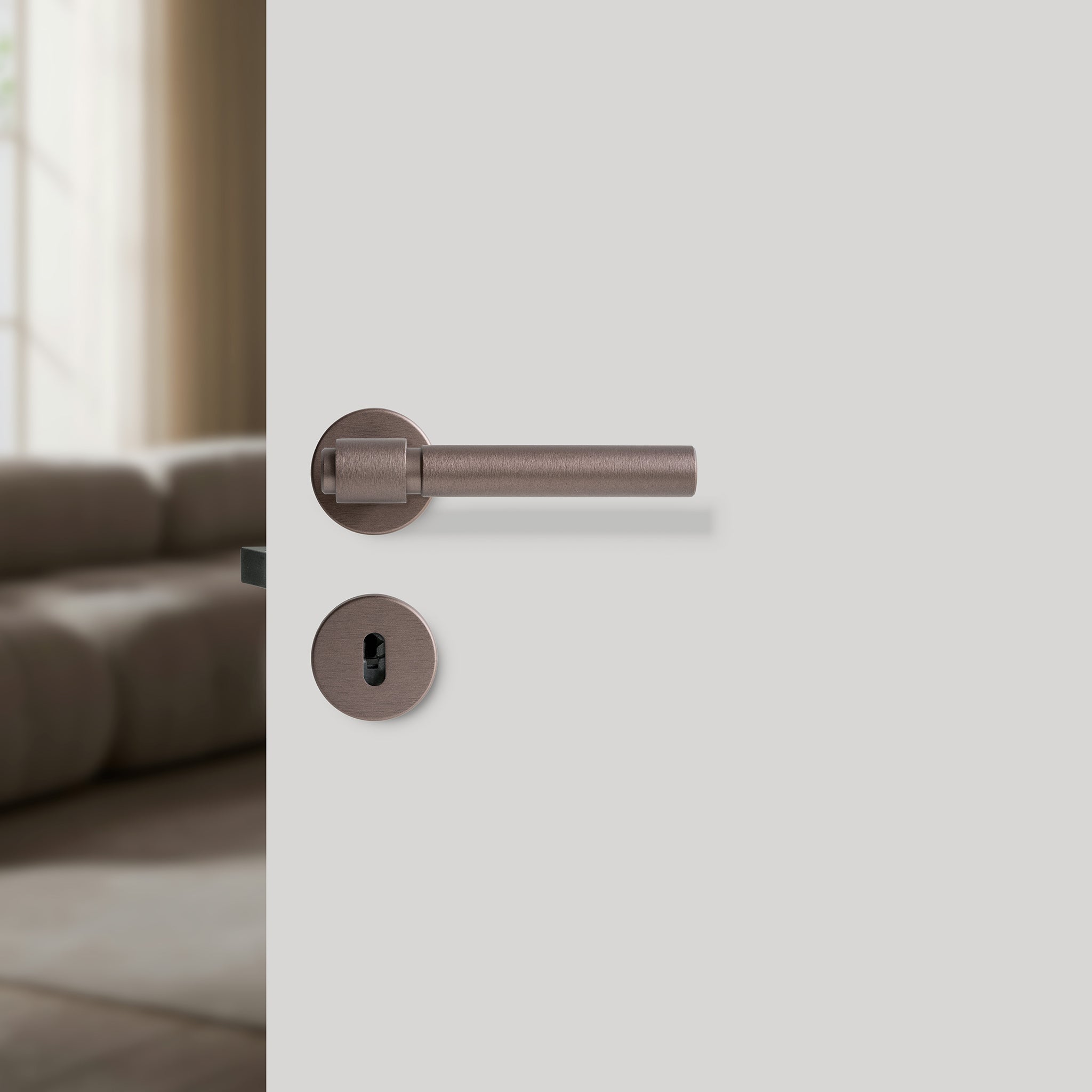 Sprung Door Handle Set | Helix 200 | Plain