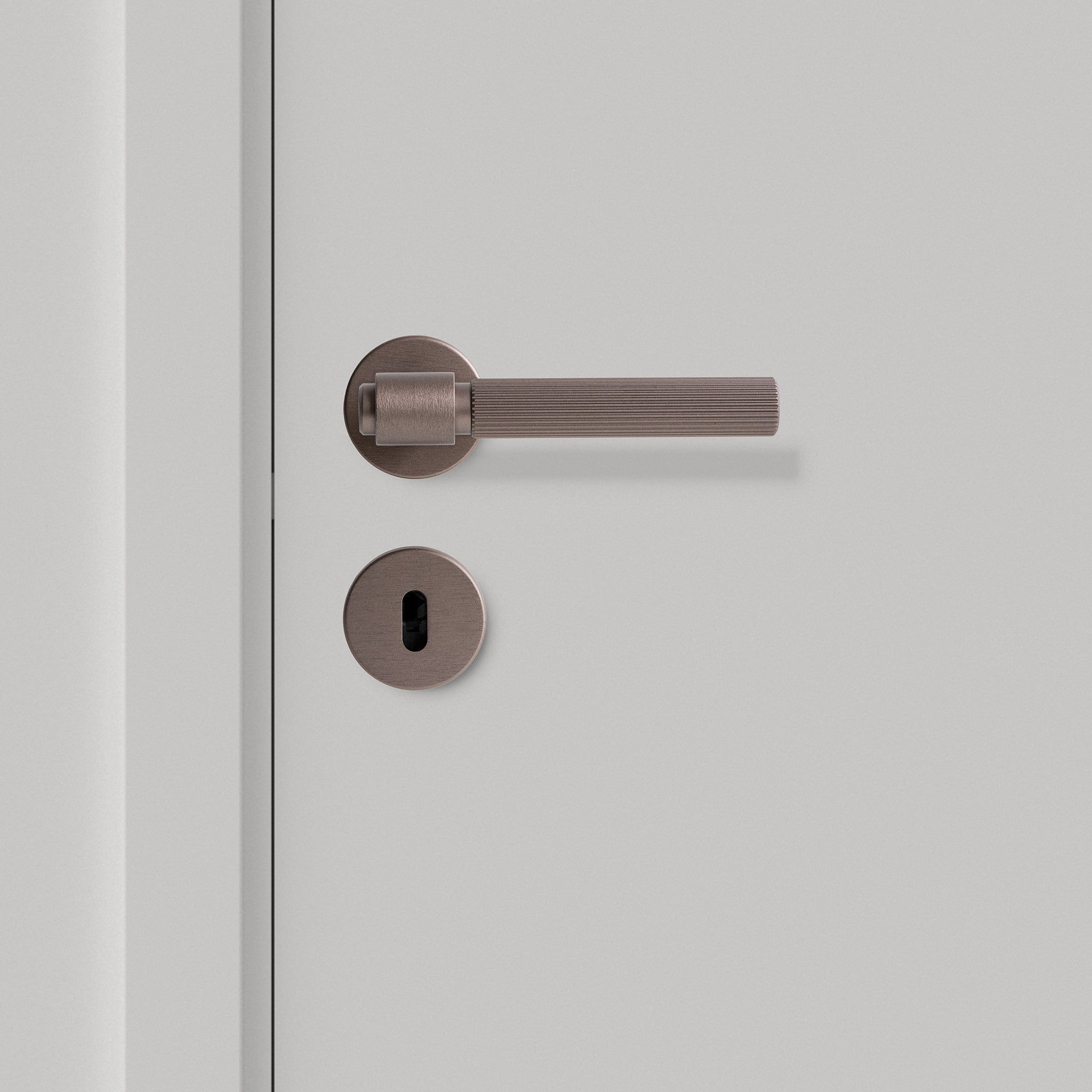 Sprung Door Handle Set | Helix 200 | Stripe