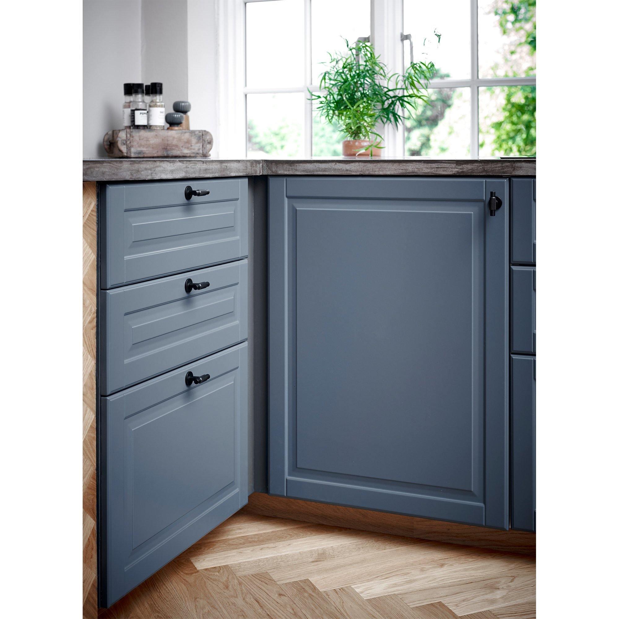 Knob Manor T, Matt Black - Scandi Handles