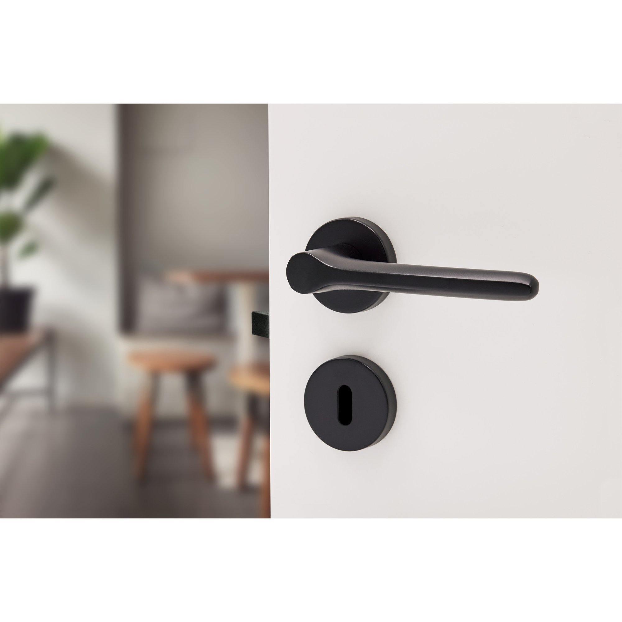 Door handle Sintra, Matt Black - Scandi Handles