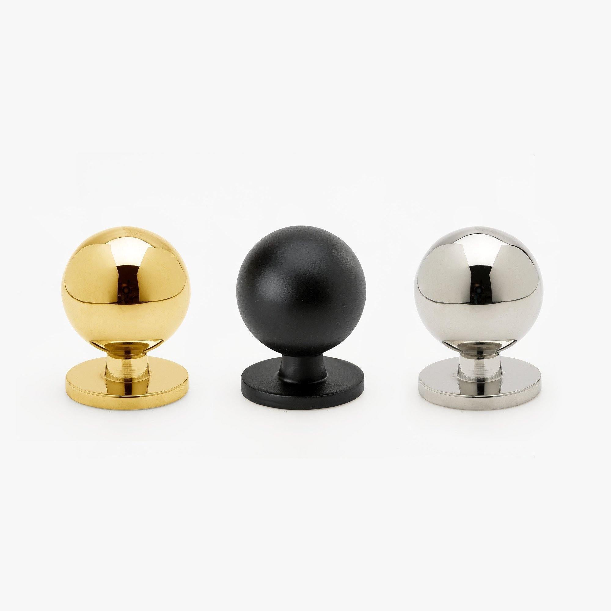 Knob Solliden 25mm, Matt Black - Scandi Handles