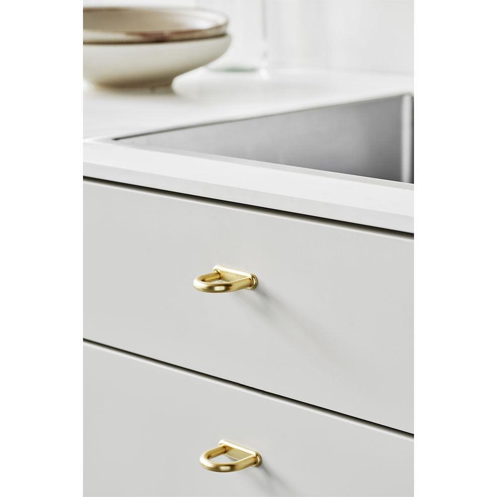 Handle D-Lite, 32mm, Brushed brass - Scandi Handles