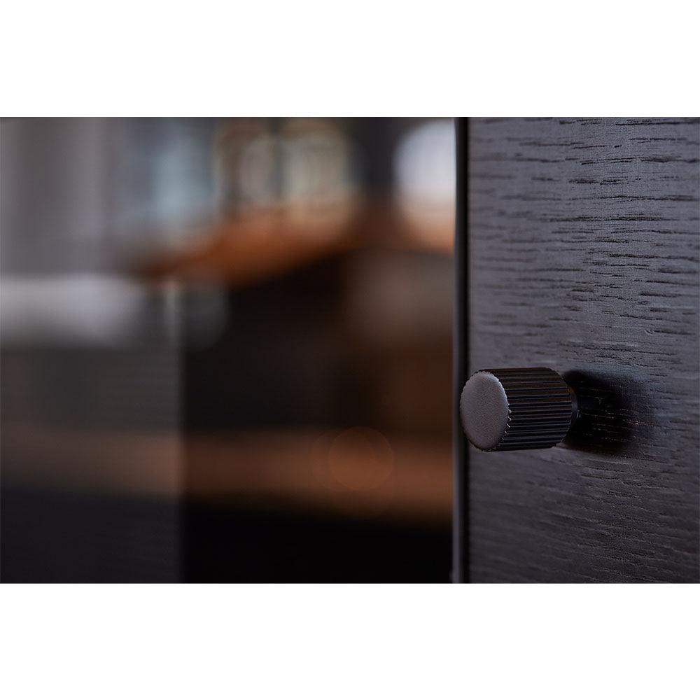 Knob Helix Stripe, 33mm, Matt black - Scandi Handles