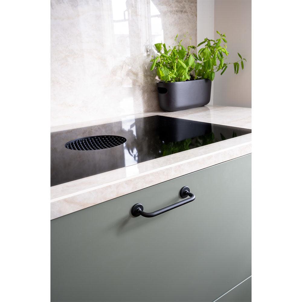 Handle Jubilee, Matt black, available in different sizes (156/188mm) - Scandi Handles