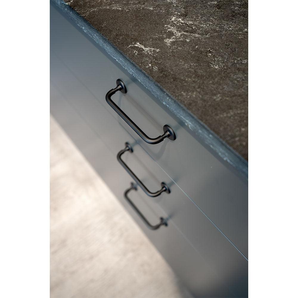 Handle Jubilee, Matt black, available in different sizes (156/188mm) - Scandi Handles