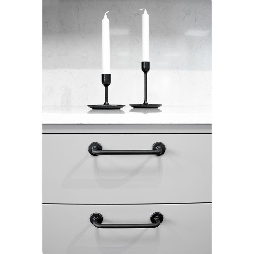 Handle Jubilee, Matt black, available in different sizes (156/188mm) - Scandi Handles