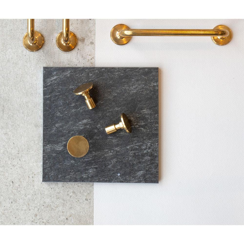 Knob Jubilee, 28mm, Untreated brass - Scandi Handles