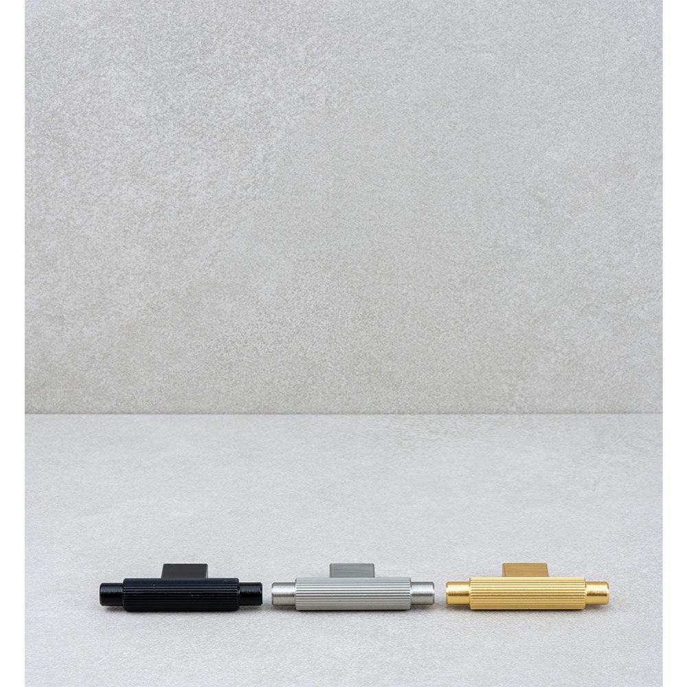 Knob T Arpa, Brushed black - Scandi Handles