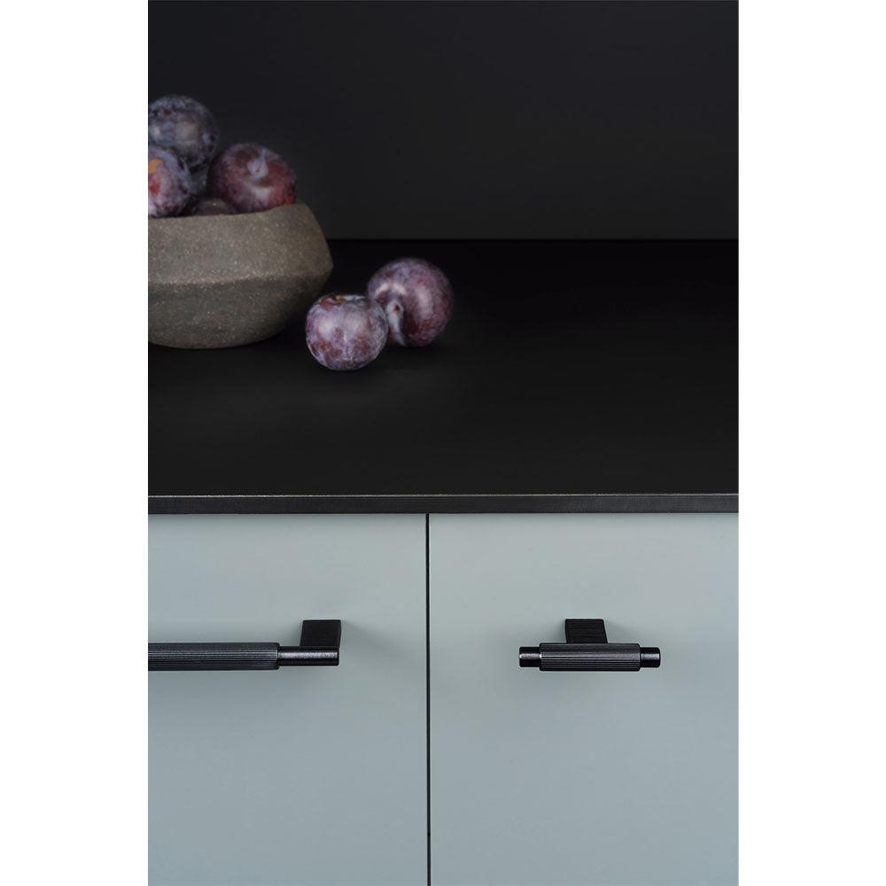 Knob T Arpa, Brushed black - Scandi Handles