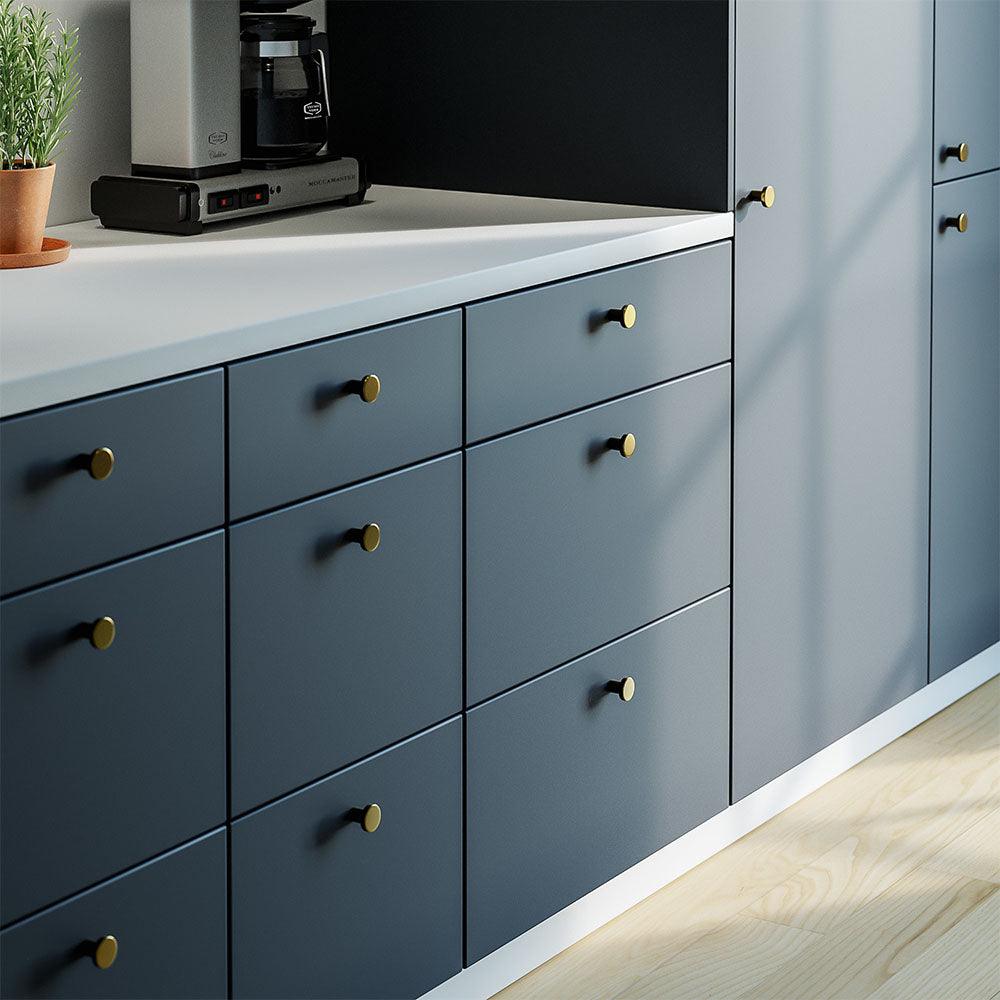Knob 2078, 28mm, Polished Brass - Scandi Handles