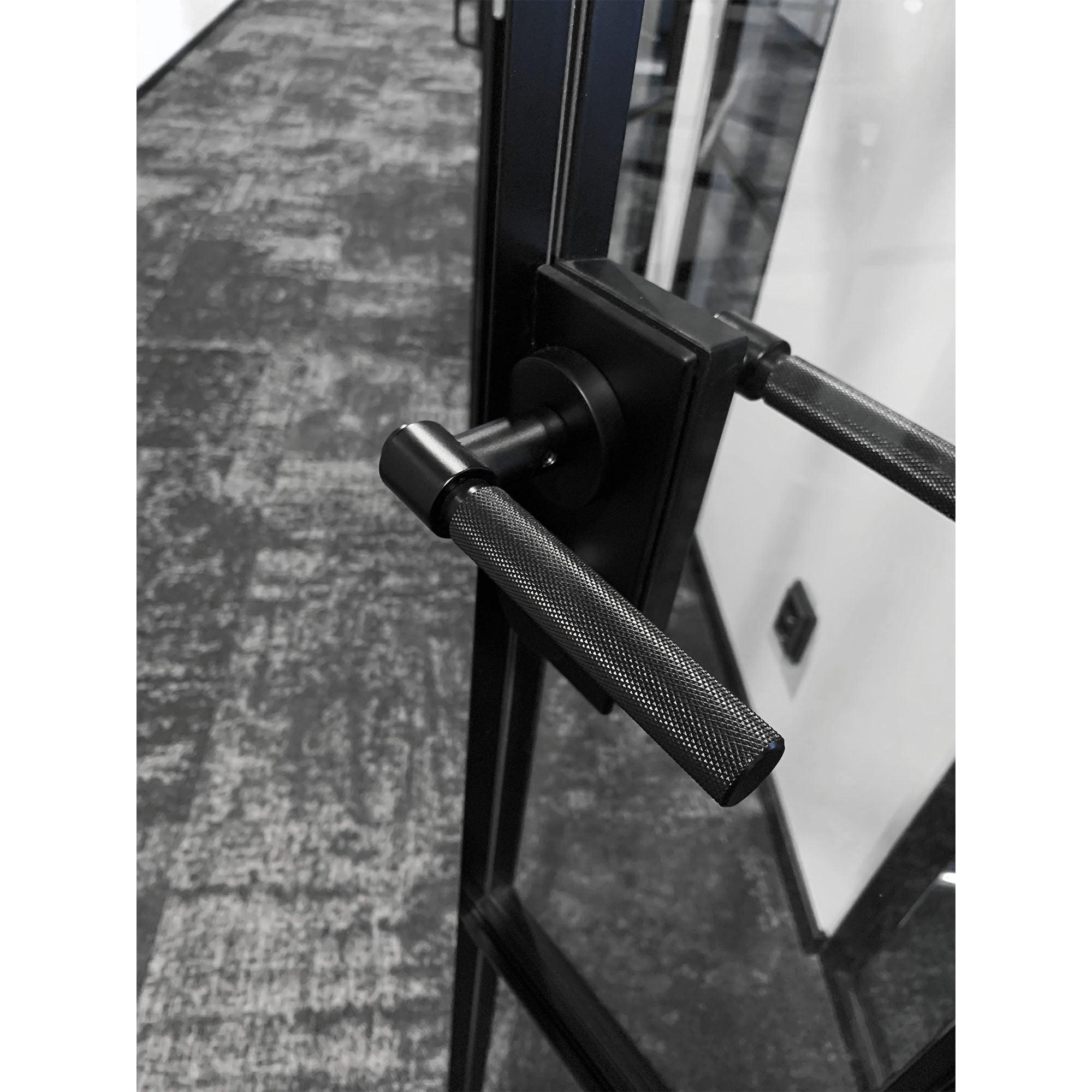 Door handle Helix 200, Matt Black - Scandi Handles