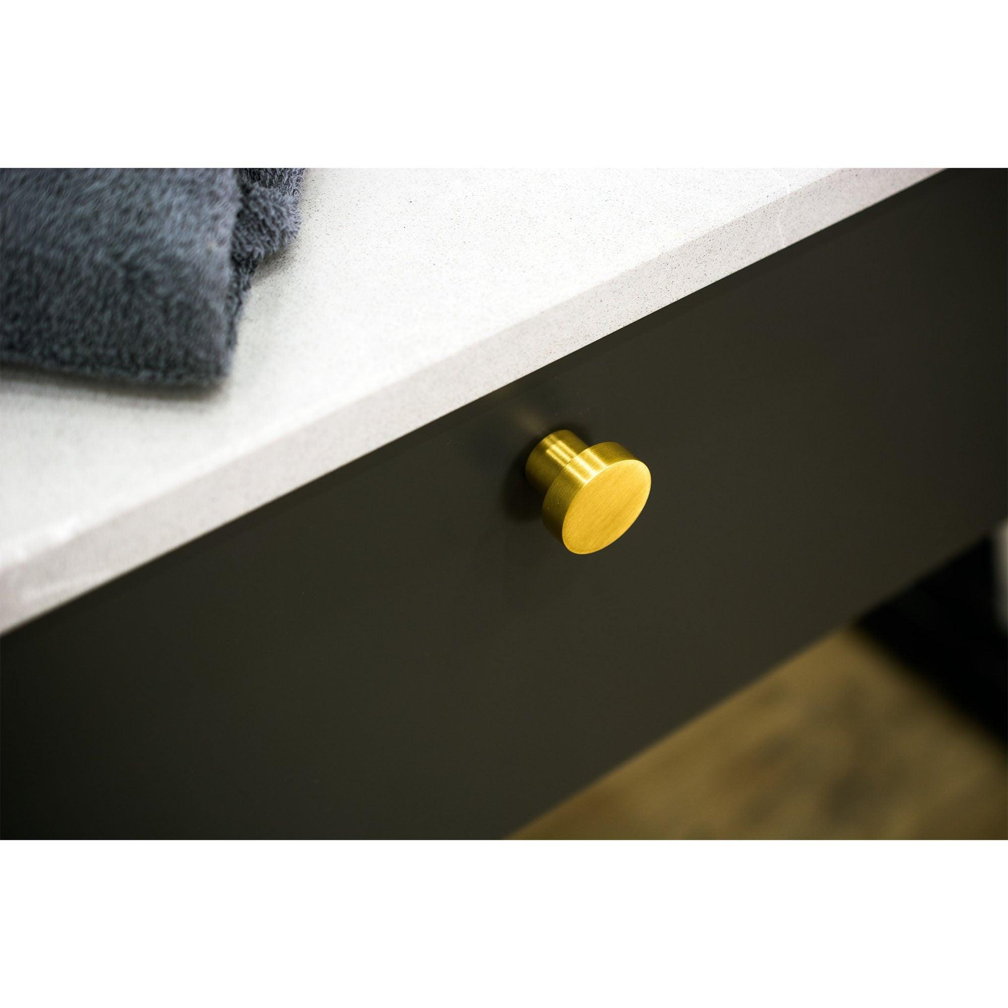 Knob Mood, 18/20, Polished Brass - Scandi Handles