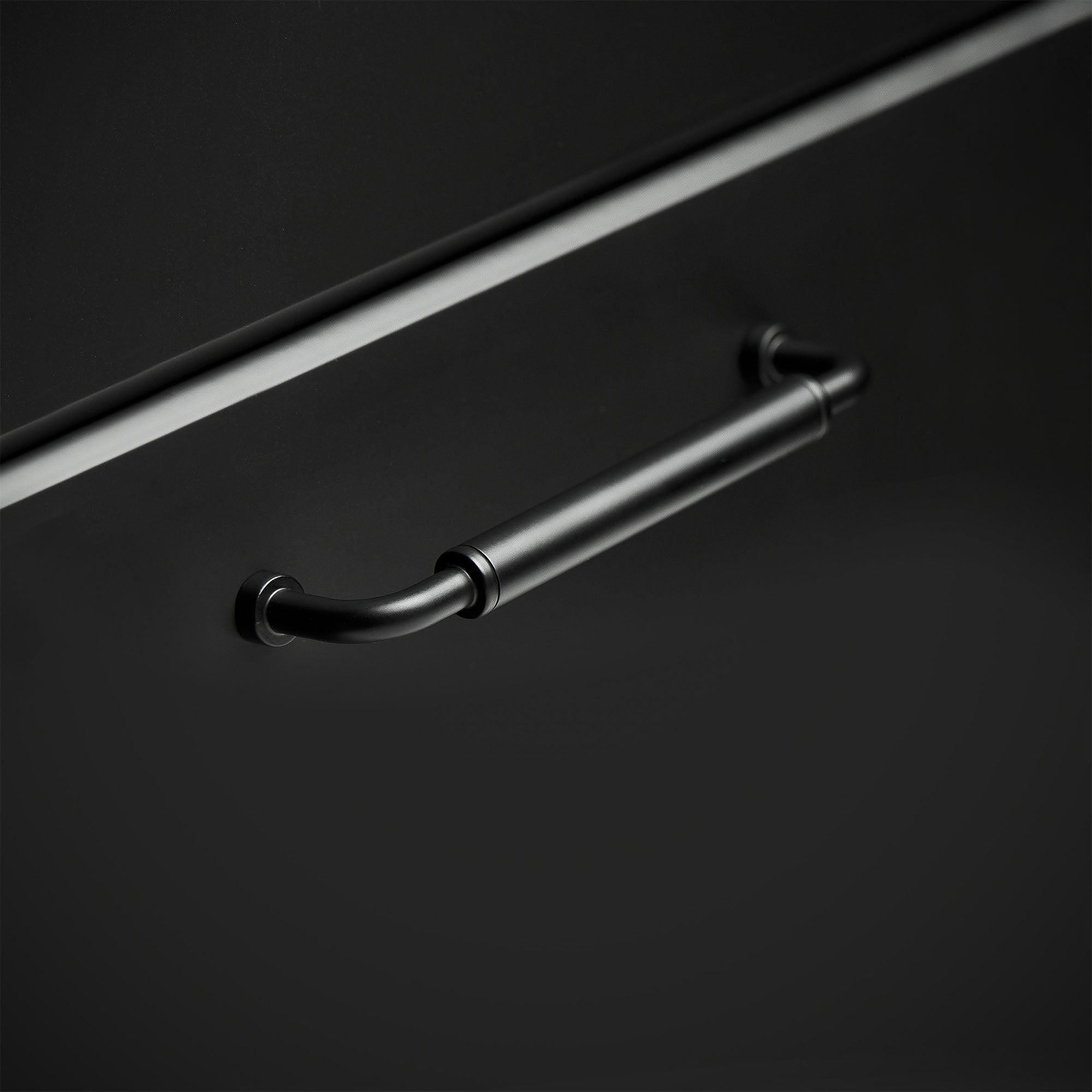 Handle Brohult M, 128mm, Black/Black - Scandi Handles