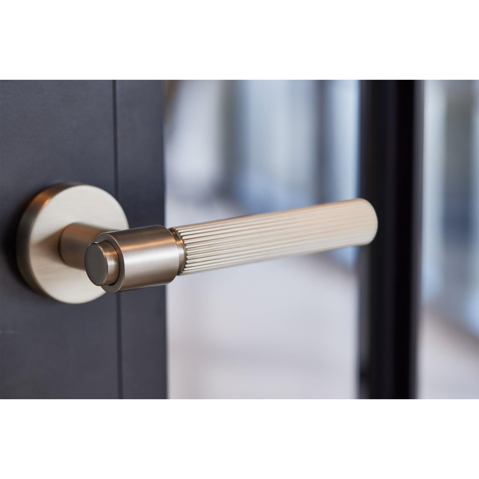 Door handle Helix 200 Stripe, Stainless steel - Scandi Handles