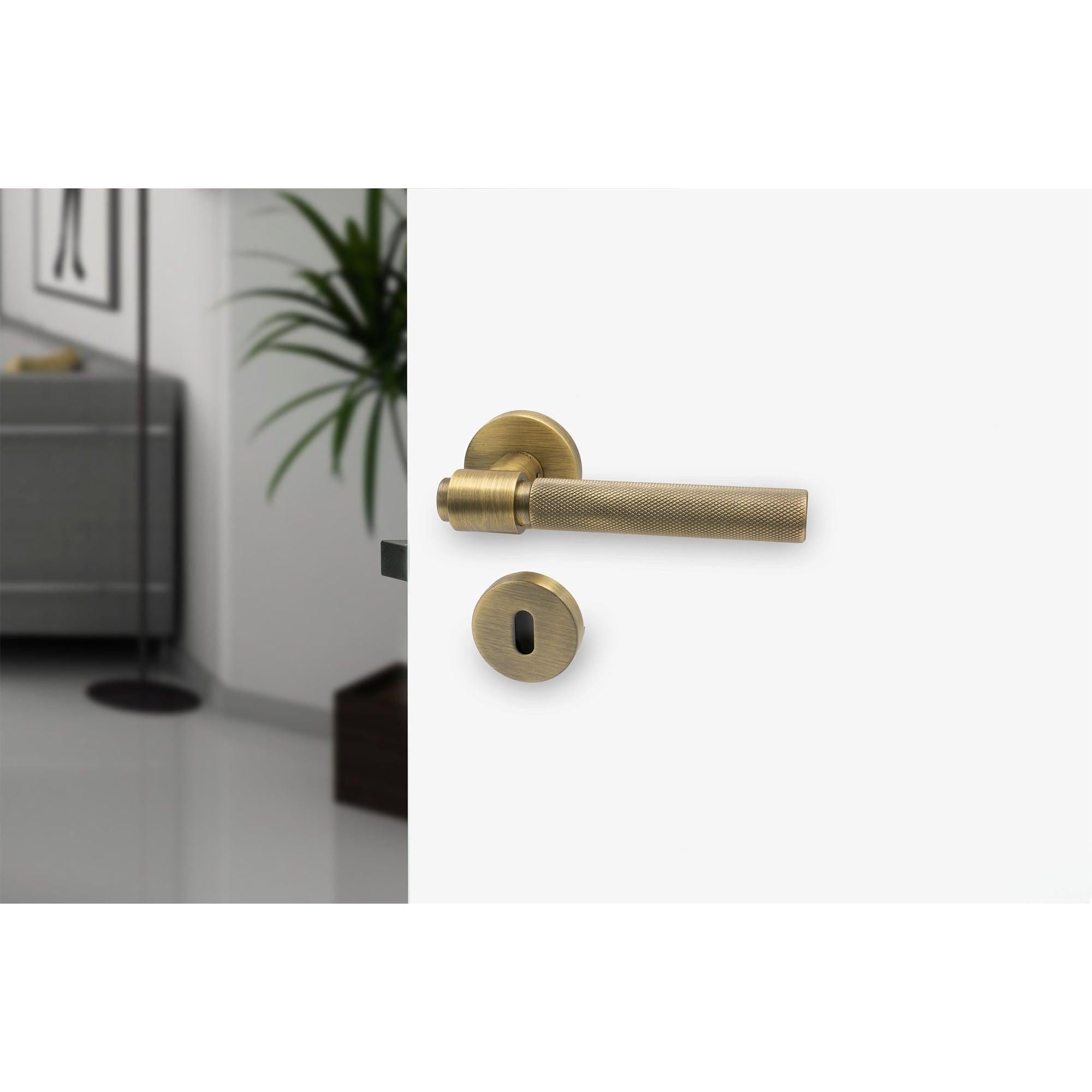 Door handle Helix 200, Antique bronze - Scandi Handles