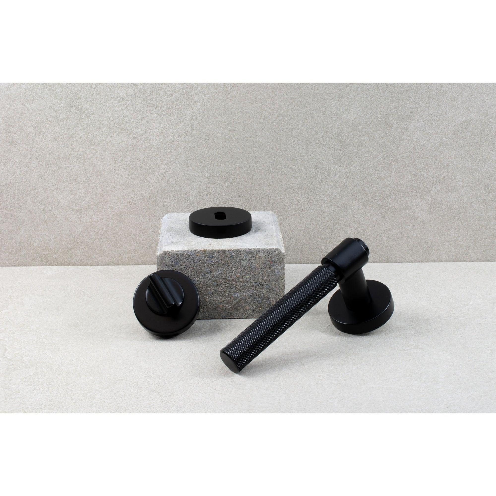 Door handle Helix 200, Matt Black - Scandi Handles