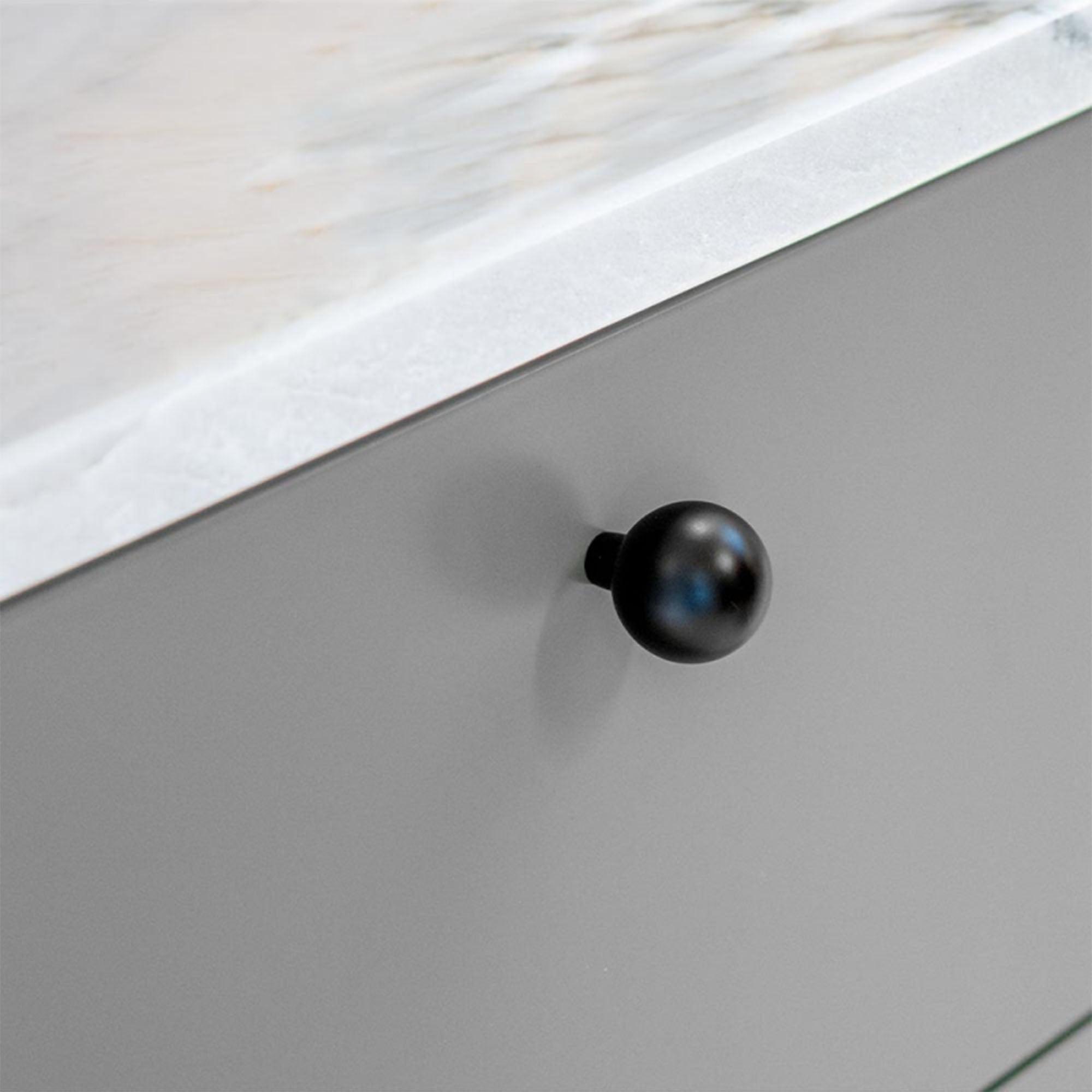 Knob 8322, 28mm, Matt Black - Scandi Handles
