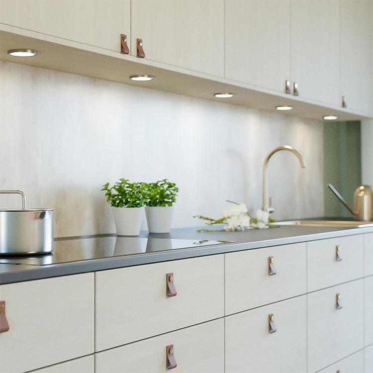 Loop, Natural leather/black - Scandi Handles