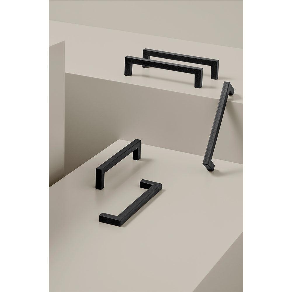 Handle Square Ocean, Matt Black - Scandi Handles