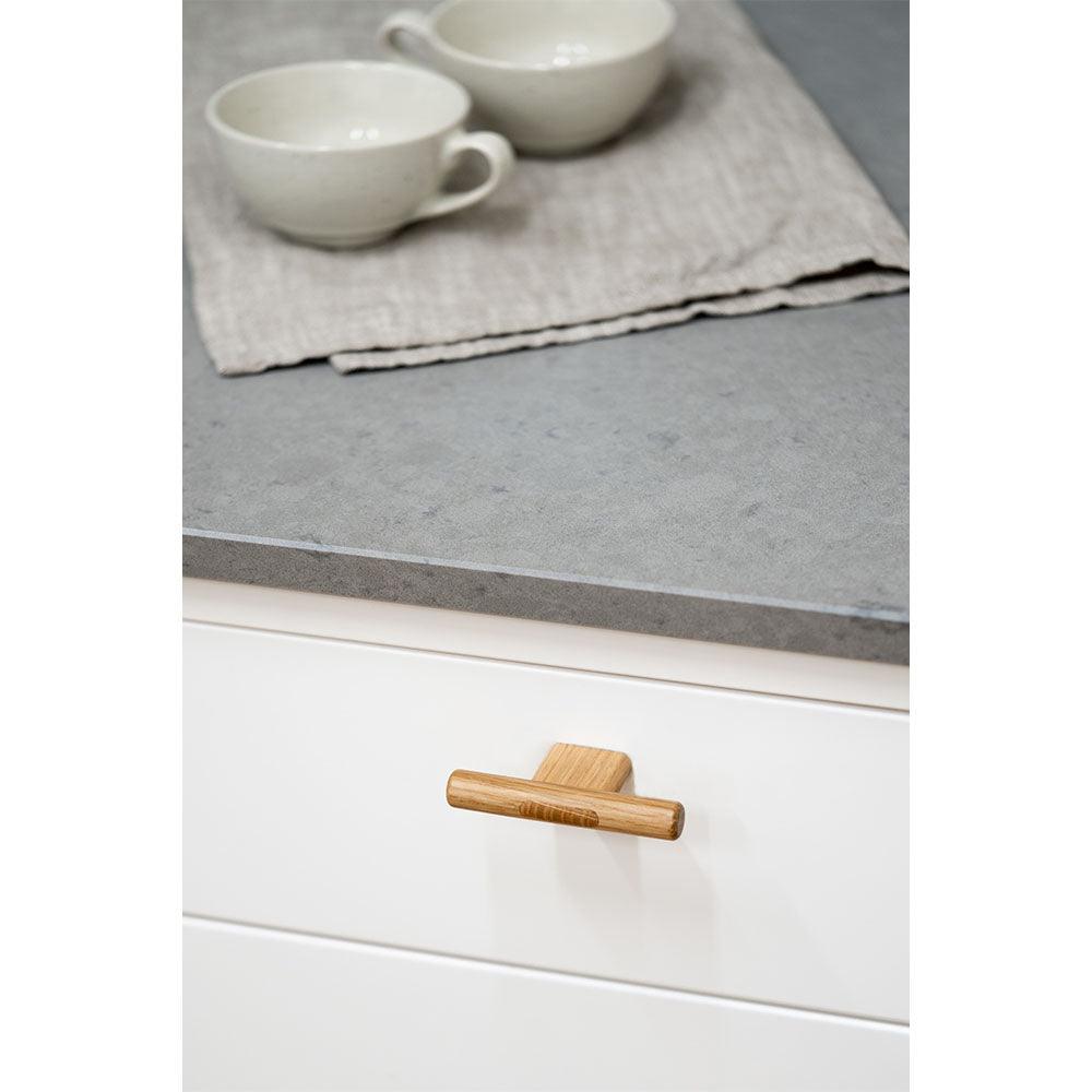 Knob T Join, Oak - Scandi Handles