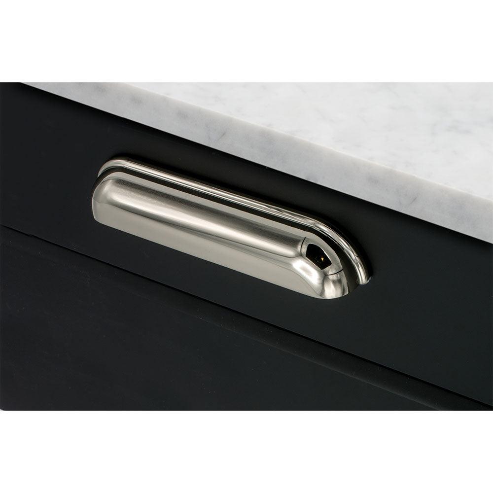 Bin Pull Saluto, Nickel plated - Scandi Handles