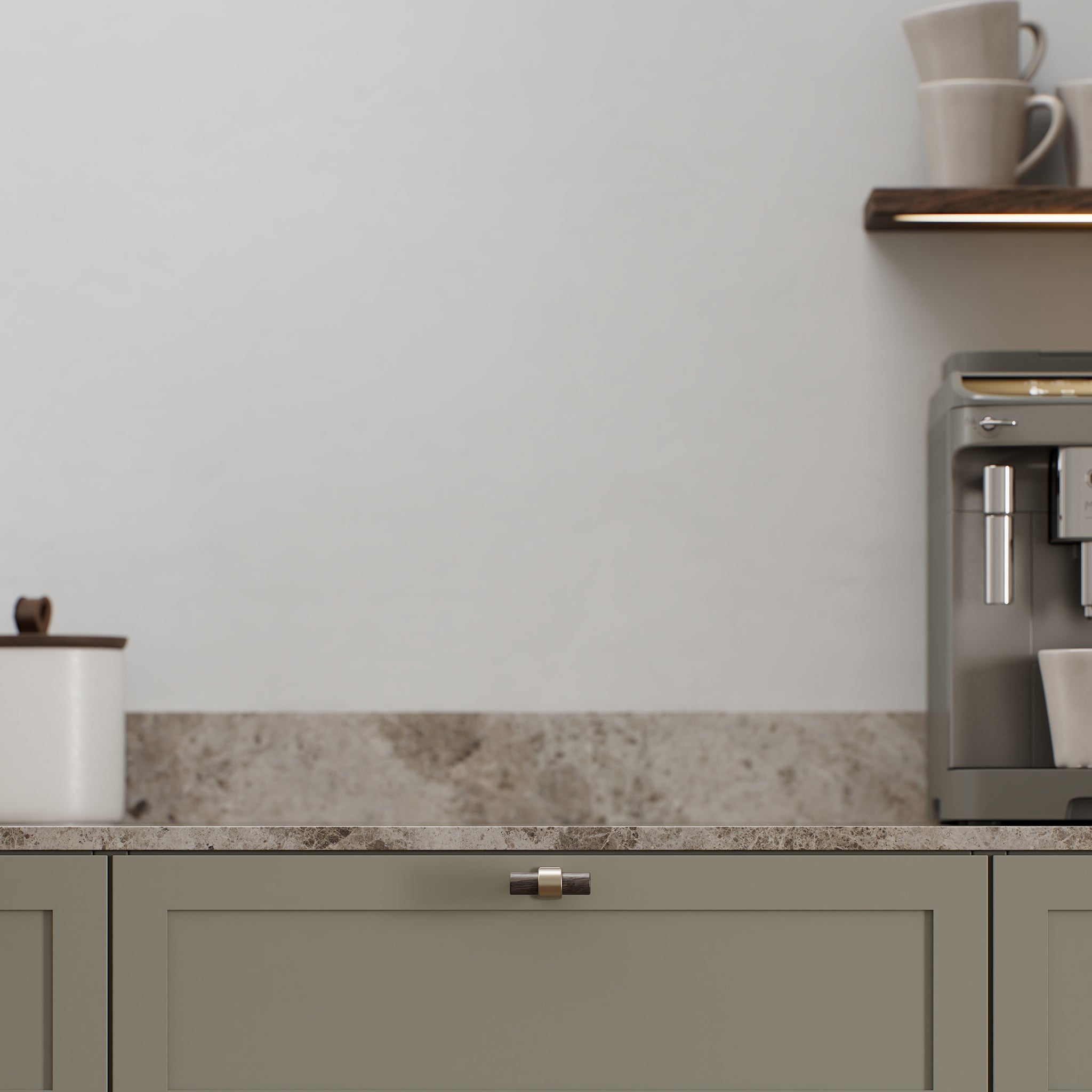 Knob T Bond | 5cm | Brushed Brass