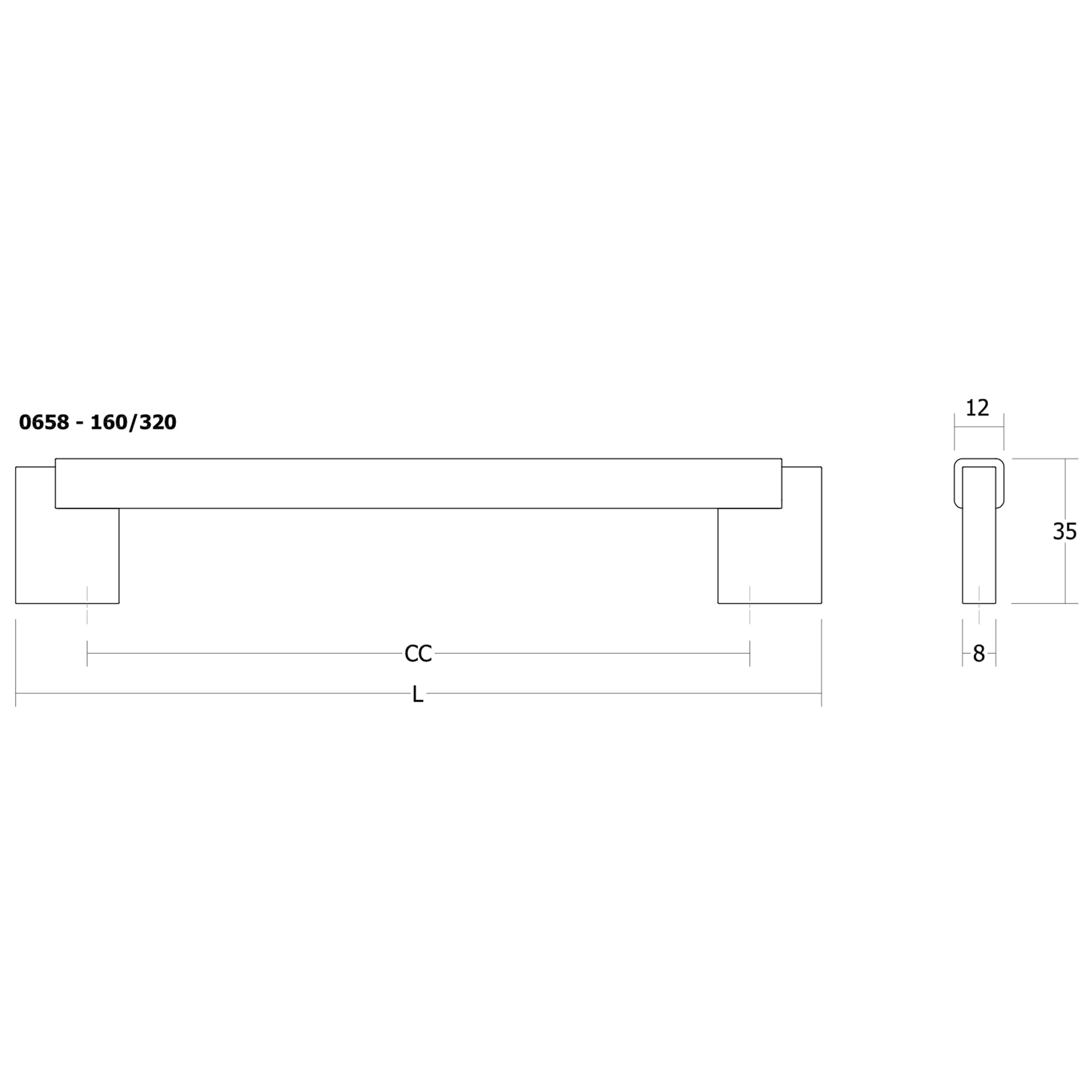 Handle Duo | Mini | 19.4cm / 35.4cm | Lava Grey