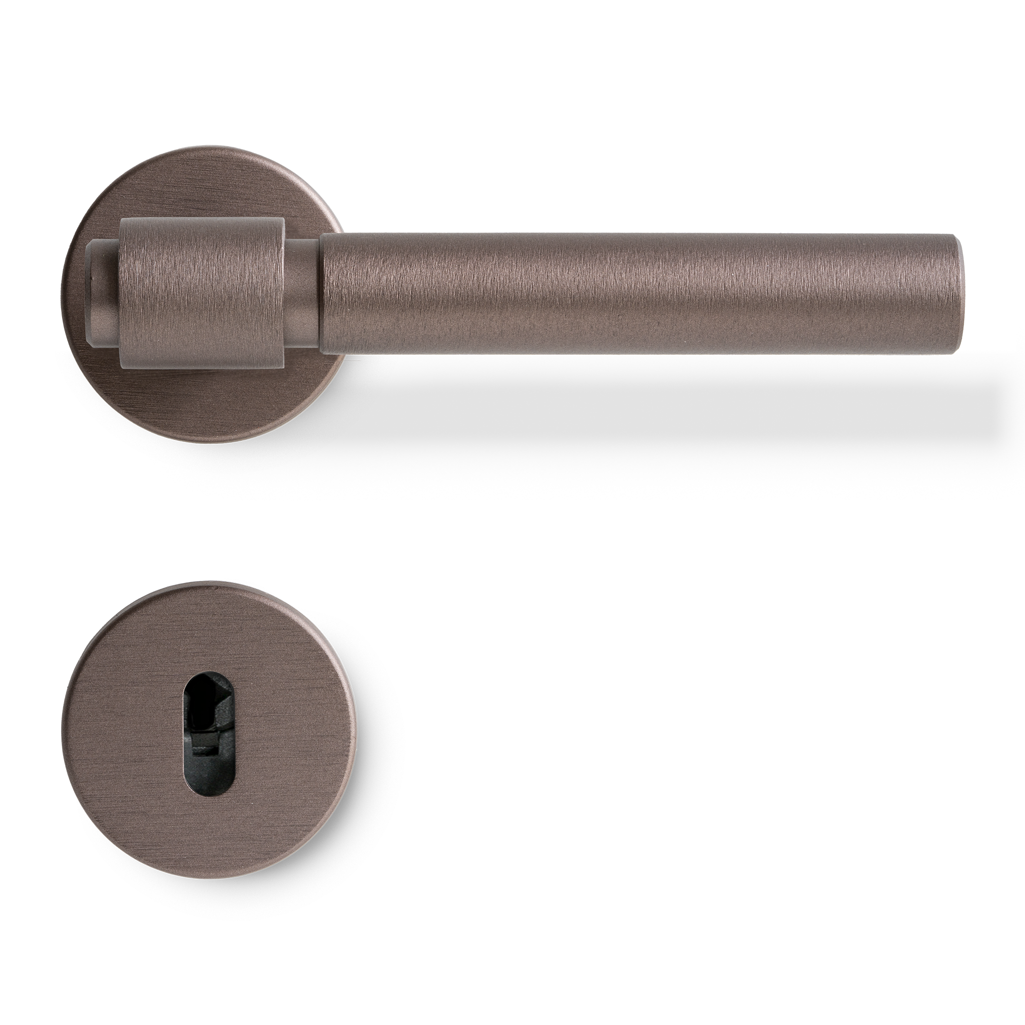 Sprung Door Handle Set | Helix 200 | Plain