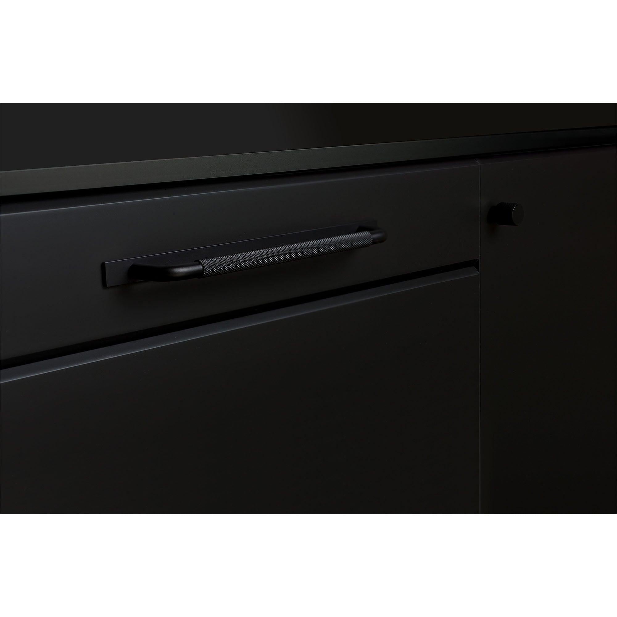 Handle Helix, Back plate, Matt Black, available in different sizes (170/202/266/362/683mm) - Scandi Handles