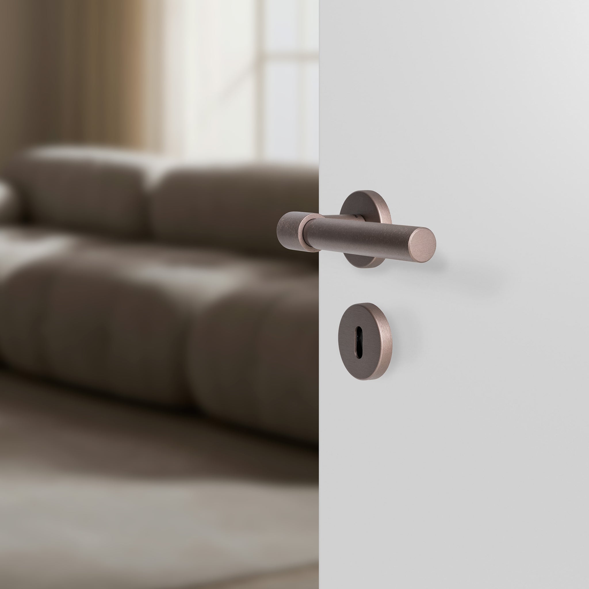 Sprung Door Handle Set | Helix 200 | Plain