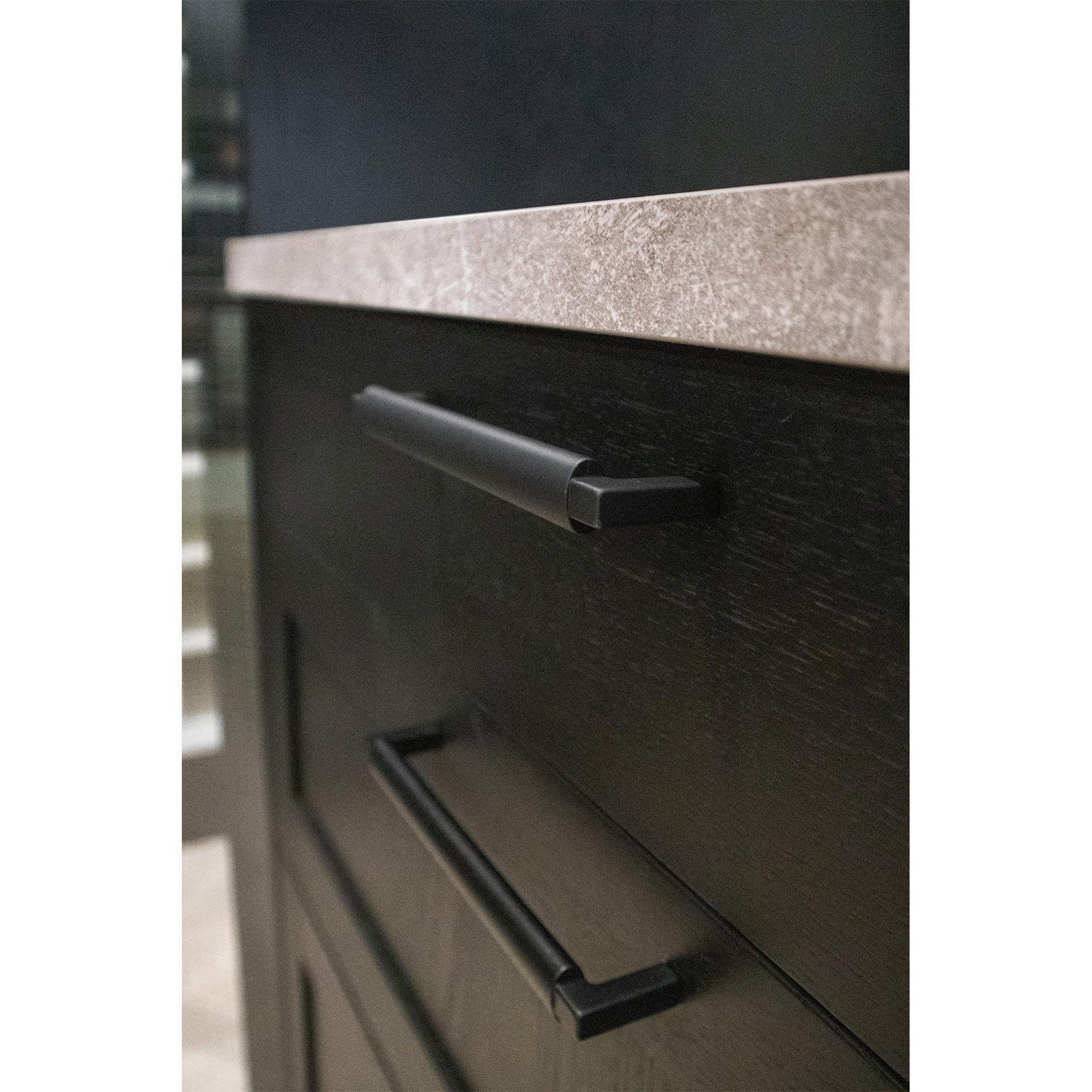 Handle Lecco, Matt Black, available in different sizes (168/328mm) - Scandi Handles