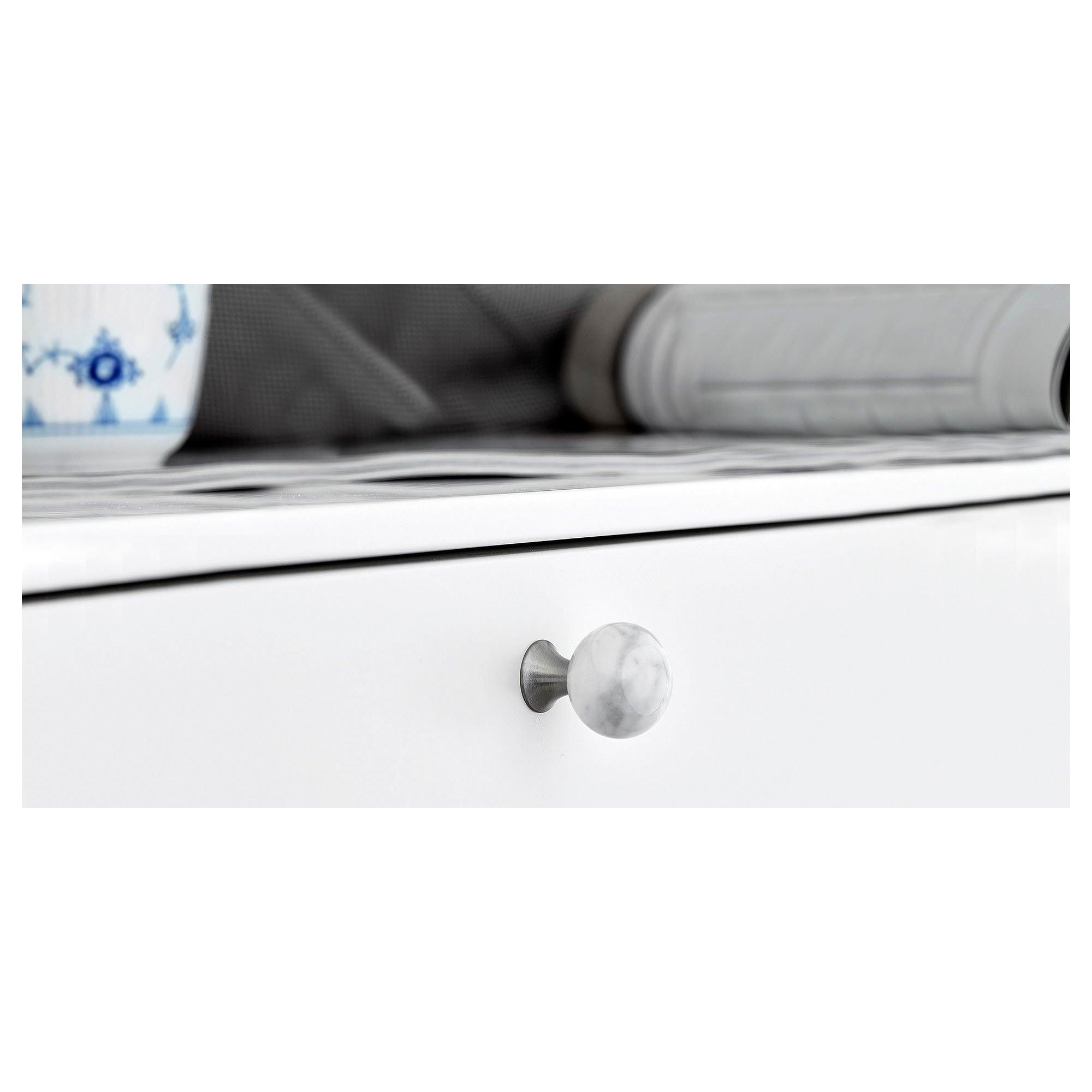 Knob Bead Straight, 28mm, Marble/green - Scandi Handles