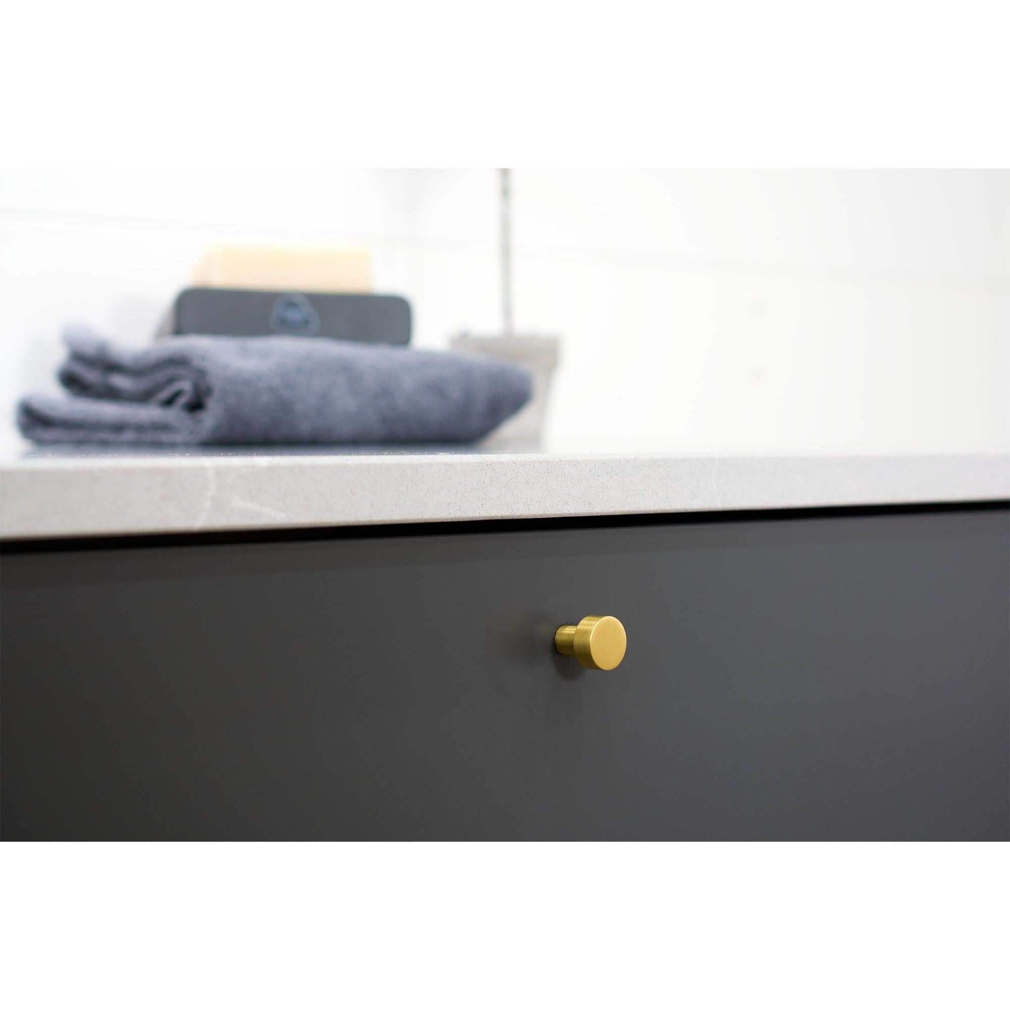 Knob Mood, 30/25,  Brushed brass - Scandi Handles