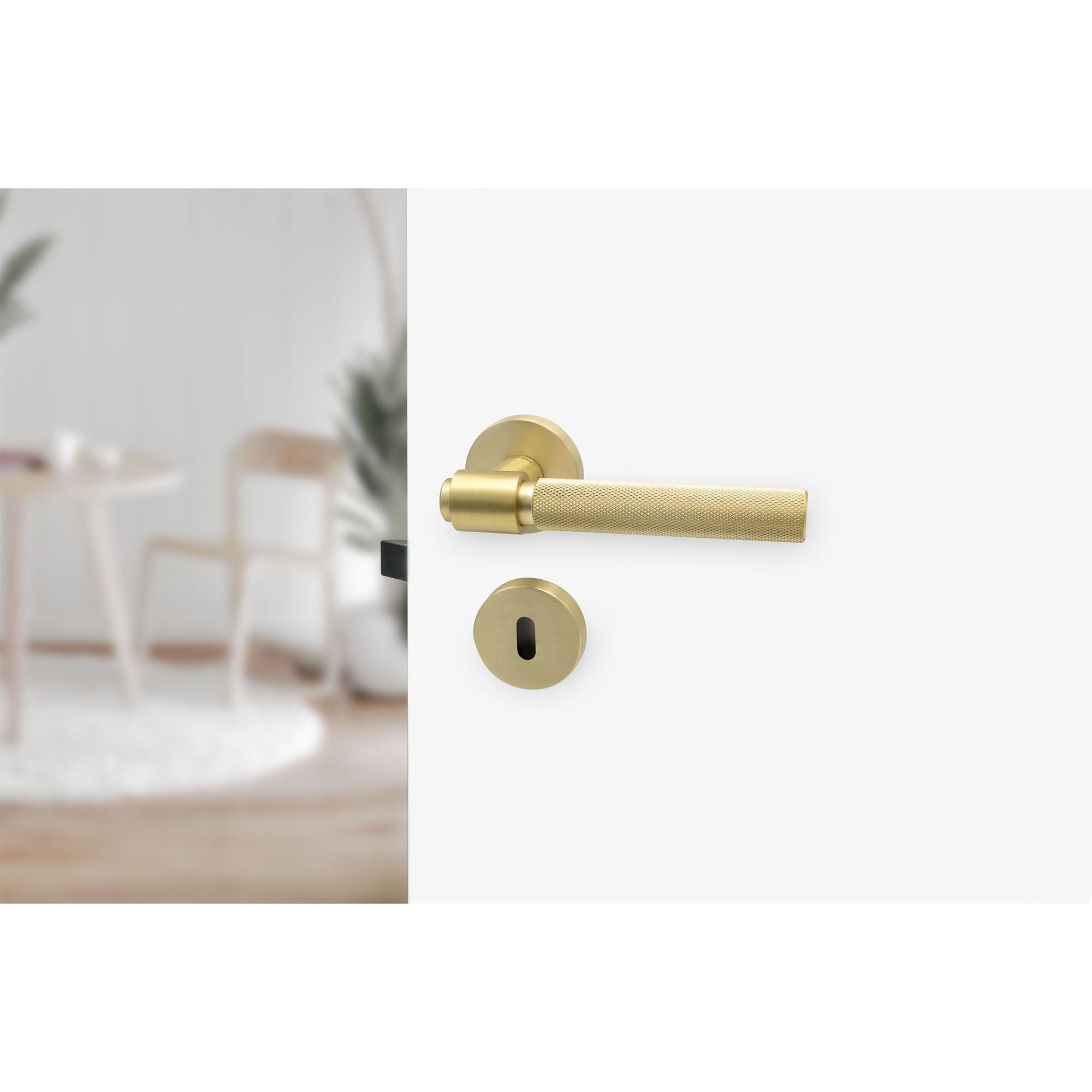Door handle Helix 200, Brass - Scandi Handles