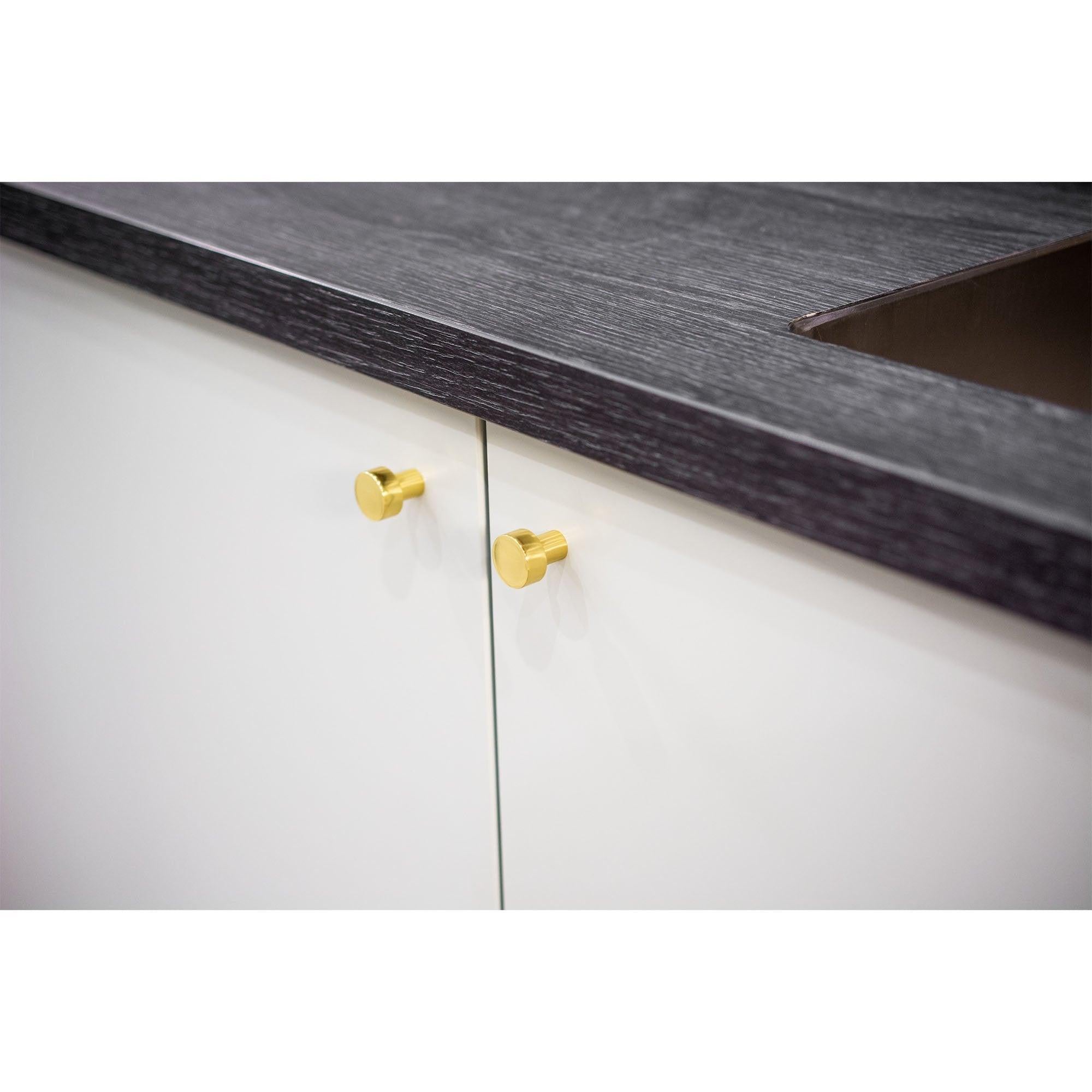 Knob Mood, 30/25,  Brushed brass - Scandi Handles