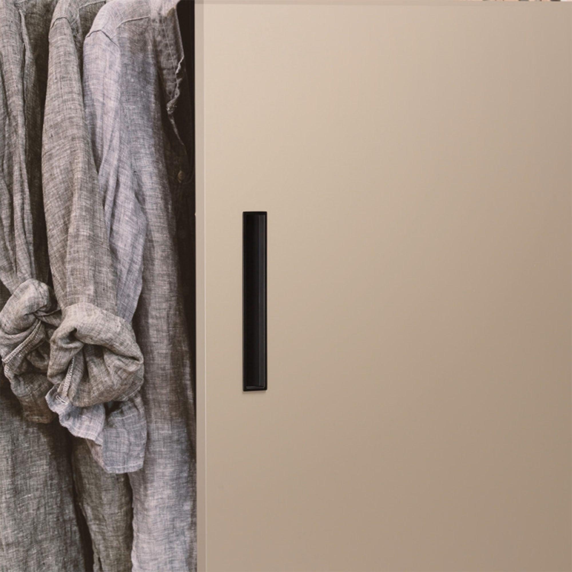 Recessed handle Cubic, Matt black - Scandi Handles